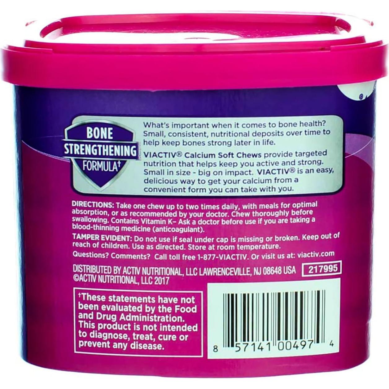 VIACTIV Calcio Plus D 60 Caramelos Masticables Chocolate