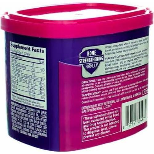 VIACTIV Calcio Plus D 60 Caramelos Masticables Chocolate