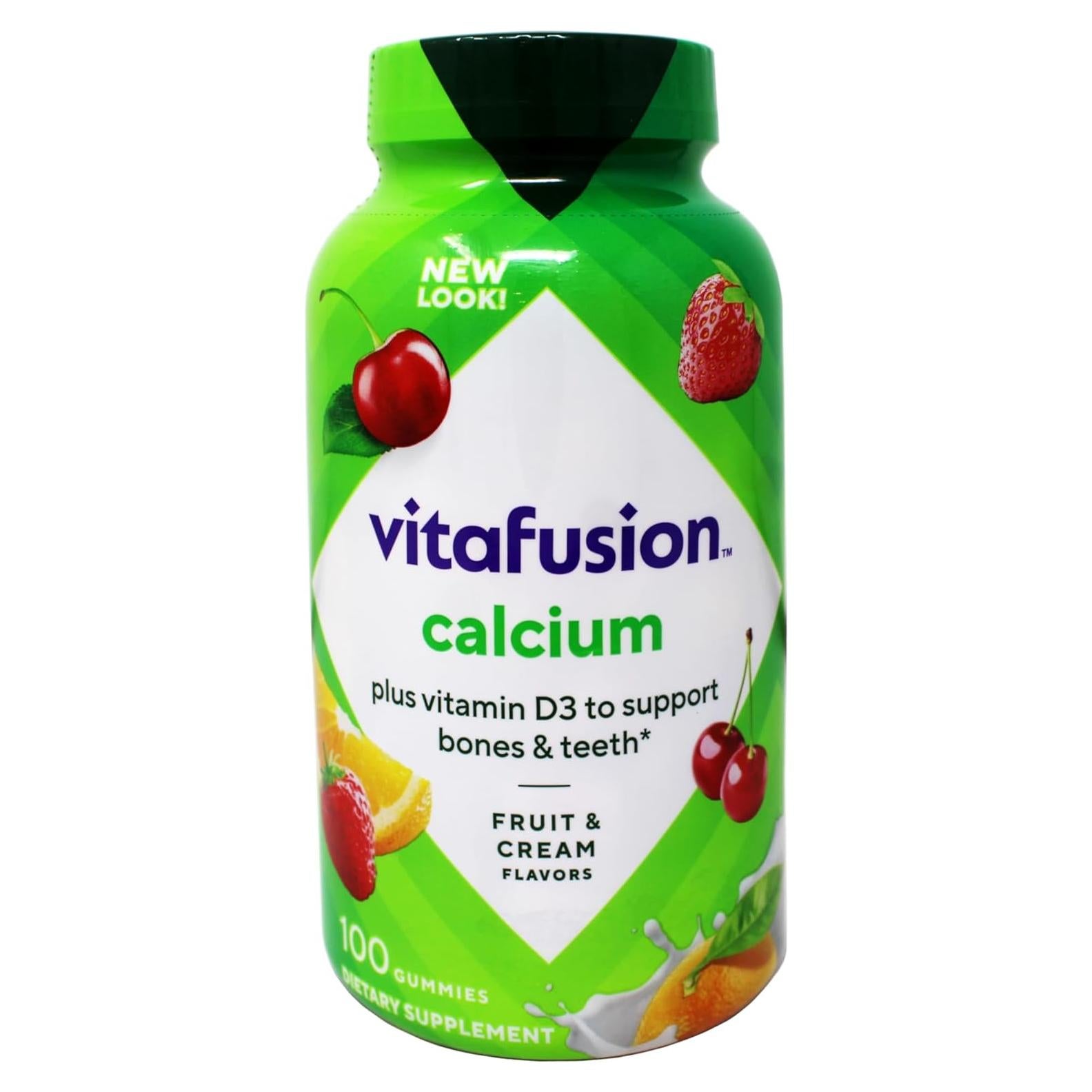 Vitafusion Calcio Gummy 100 Vitaminas Adultos con Vitamina D