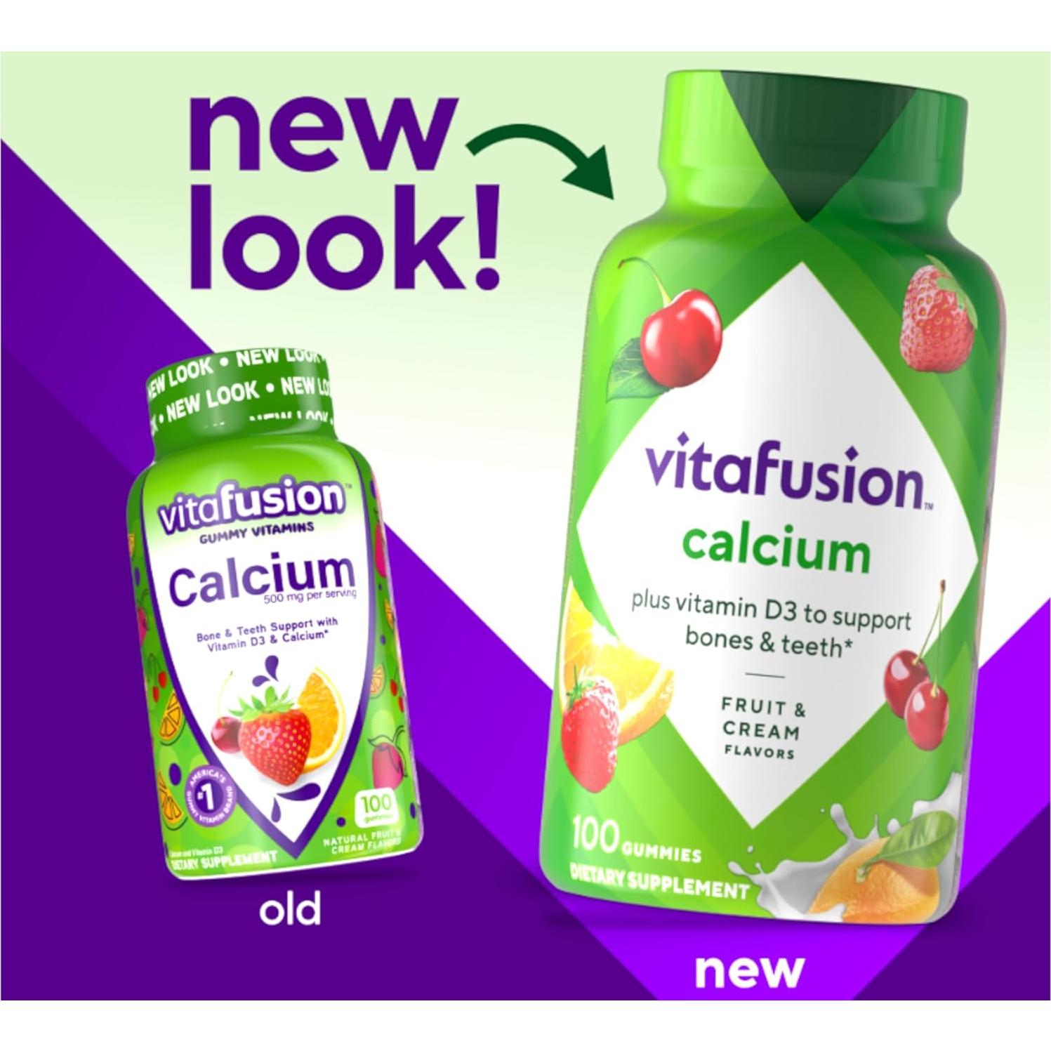 Vitafusion Calcio Gummy 100 Vitaminas Adultos con Vitamina D