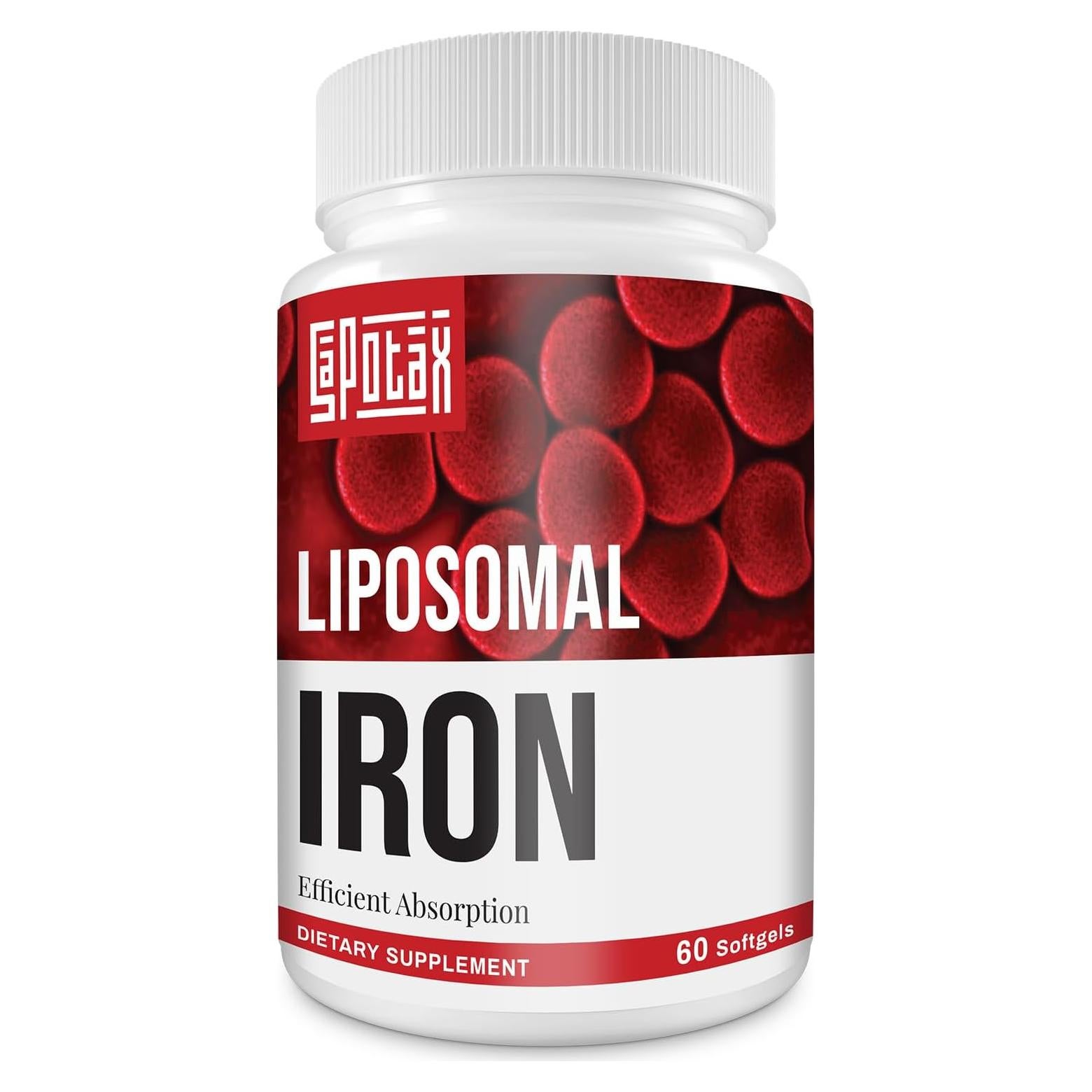 Suplemento de Hierro Liposomal Sapotax 65 mg 60 Softgels