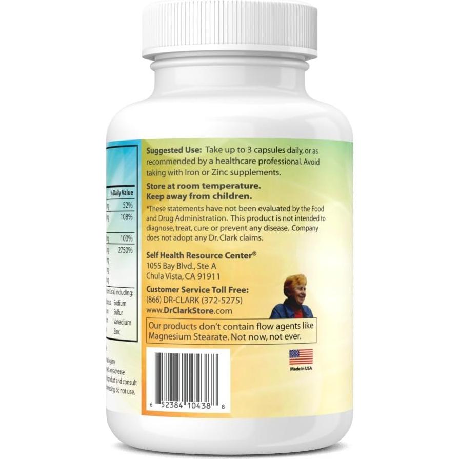 Suplemento Coral Cal-Mag K2 Dr. Clark 100 Cápsulas 993mg