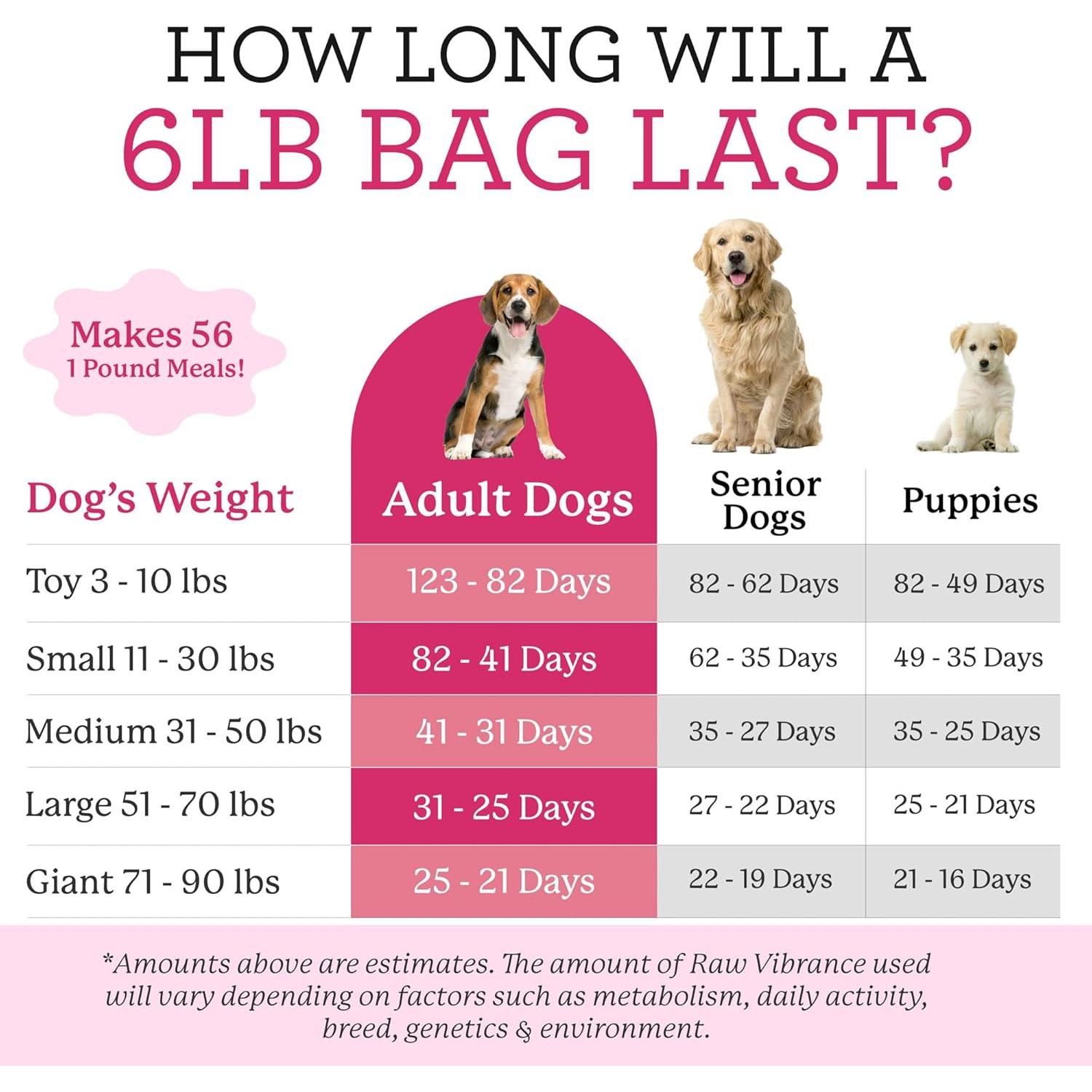 Raw Vibrance Grain Free Dehydrated Foundation for Raw Diet Dog Food (6 Pounds)