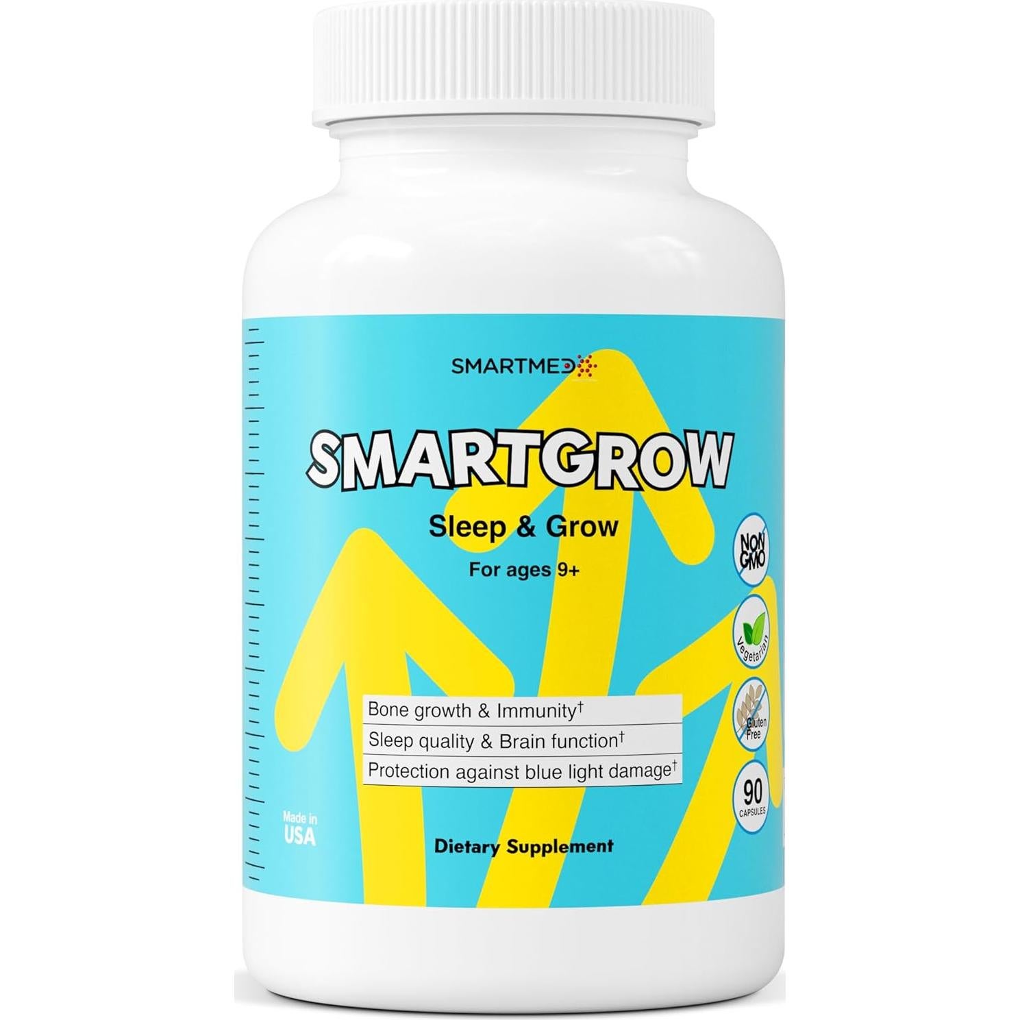 SMARTGROW Suplemento Crecimiento Premium 90 Cápsulas