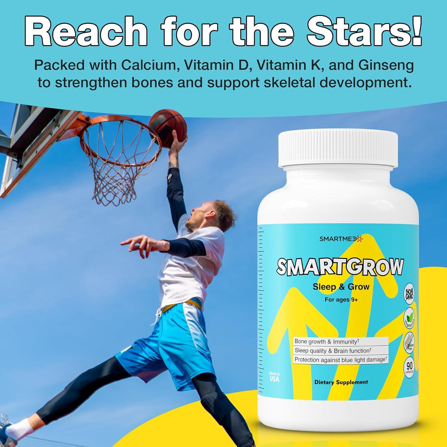 SMARTGROW Suplemento Crecimiento Premium 90 Cápsulas