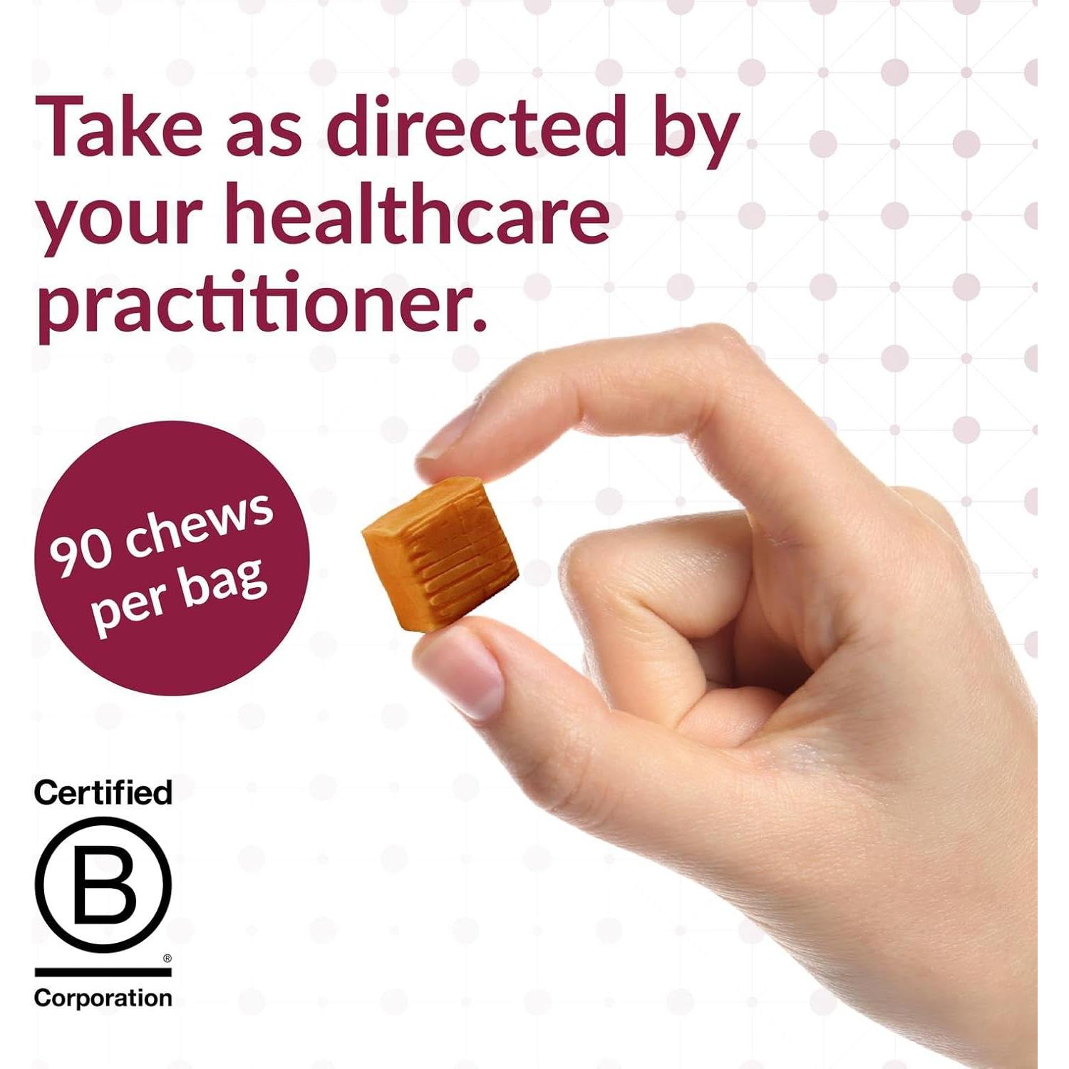 Bocados Masticables de Calcio Bariatric Advantage 500 mg - Sabor Caramelo - 90 Unidades