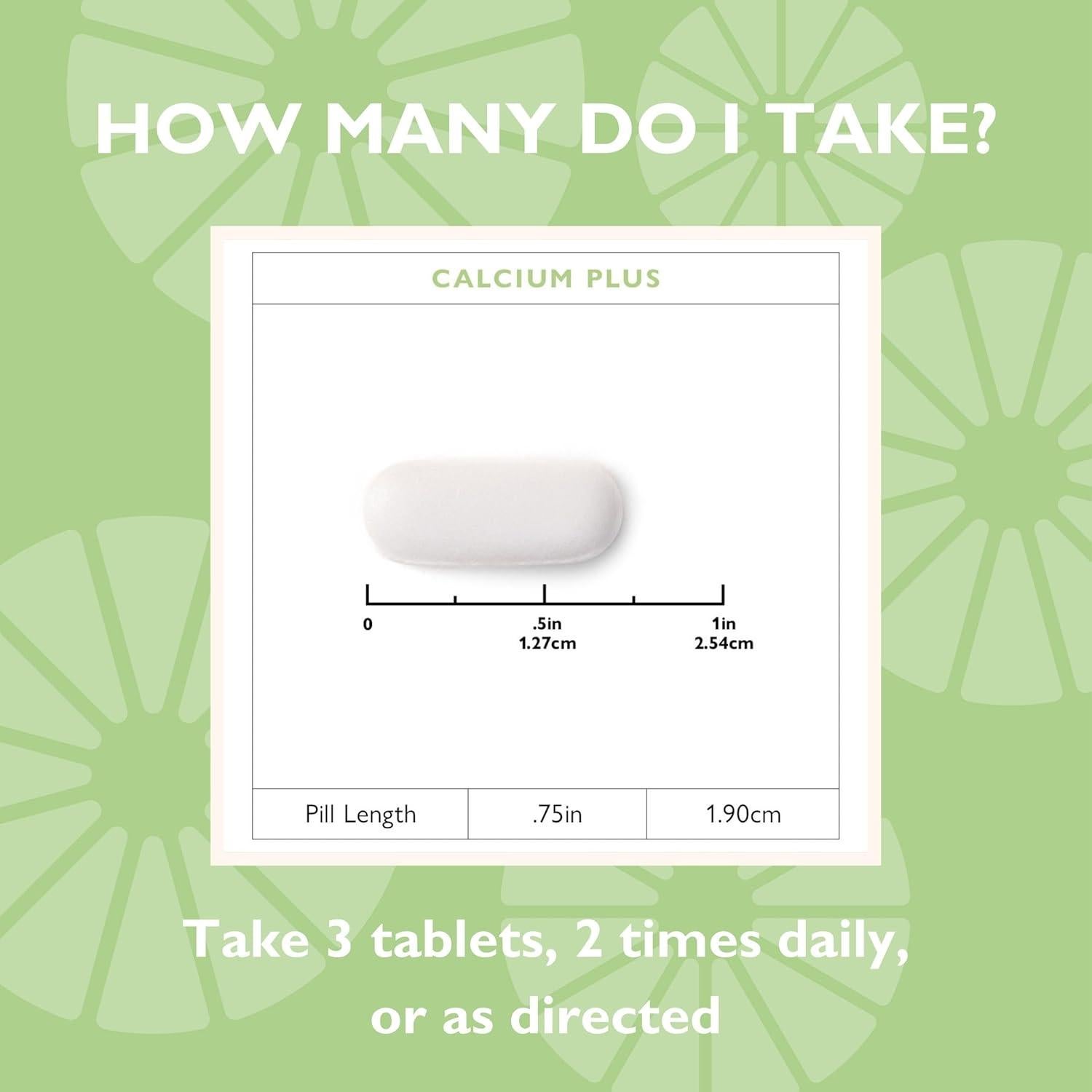 Celebrate Vitamins Calcio Plus 600mg - 180 Tabletas Sin Gluten