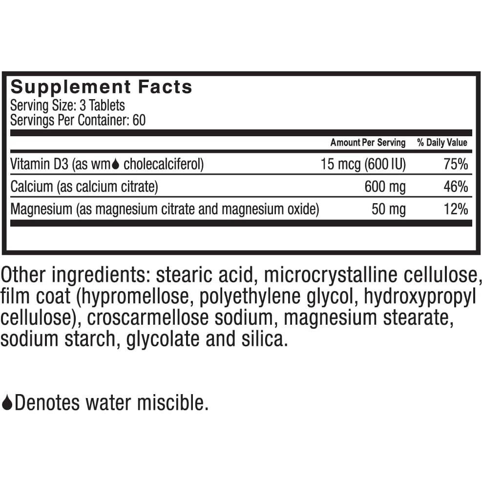 Celebrate Vitamins Calcio Plus 600mg - 180 Tabletas Sin Gluten