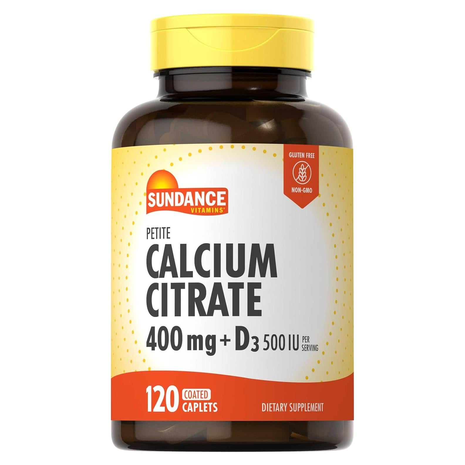 Citrato de Calcio Sundance 400mg + Vitamina D3 120 Tabletas