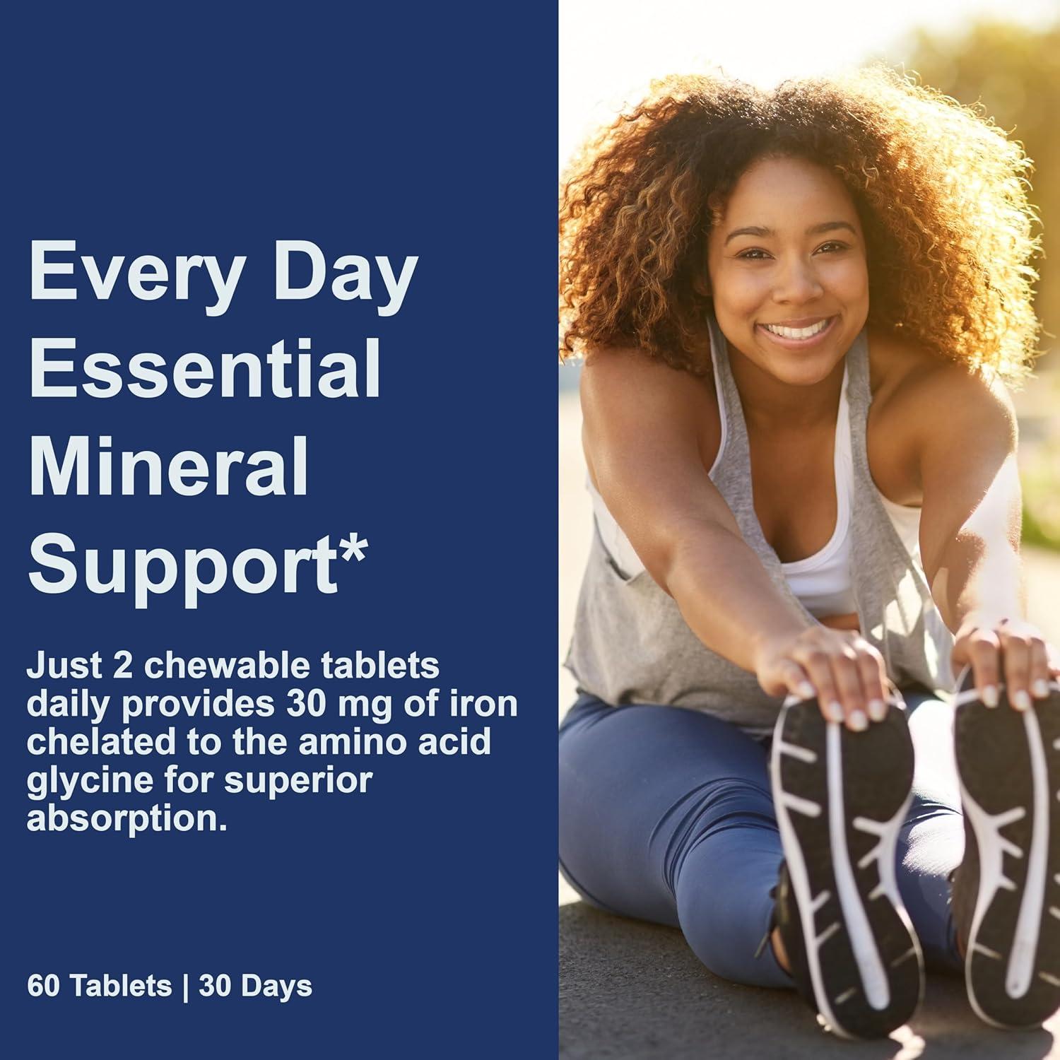 Suplemento de Hierro Masticable Carlson 30 mg Sabor Fresa 120 Tabletas