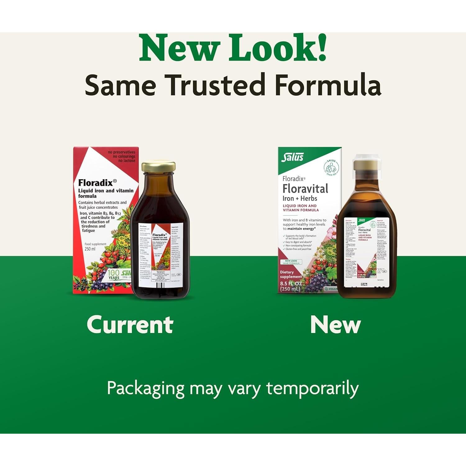 Floradix Floravital Suplemento Líquido de Hierro 250 ml