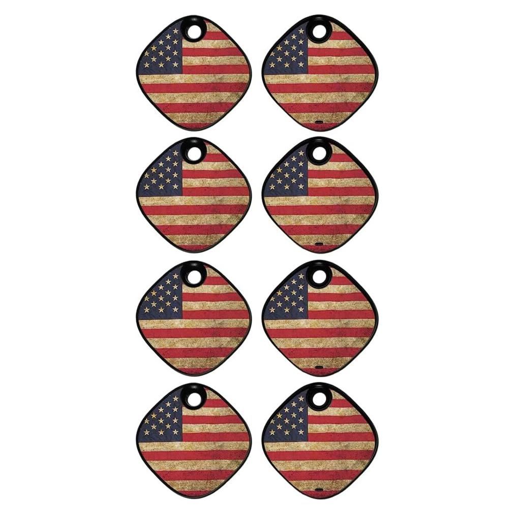 MightySkins Piel Samsung Galaxy SmartTag 4 Pack - Bandera Vintage