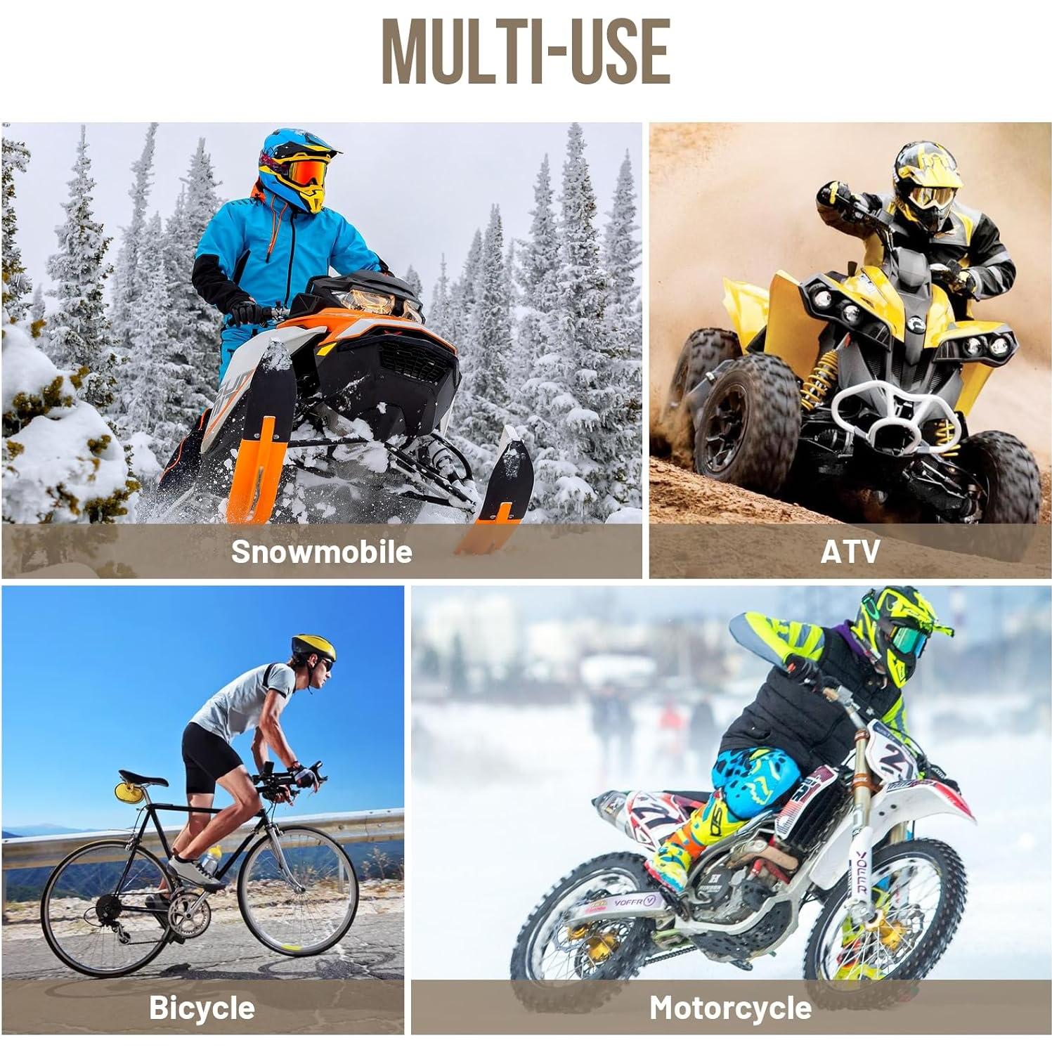 Guantes de Motocicleta RKV86 de Cuero con Protección Táctil