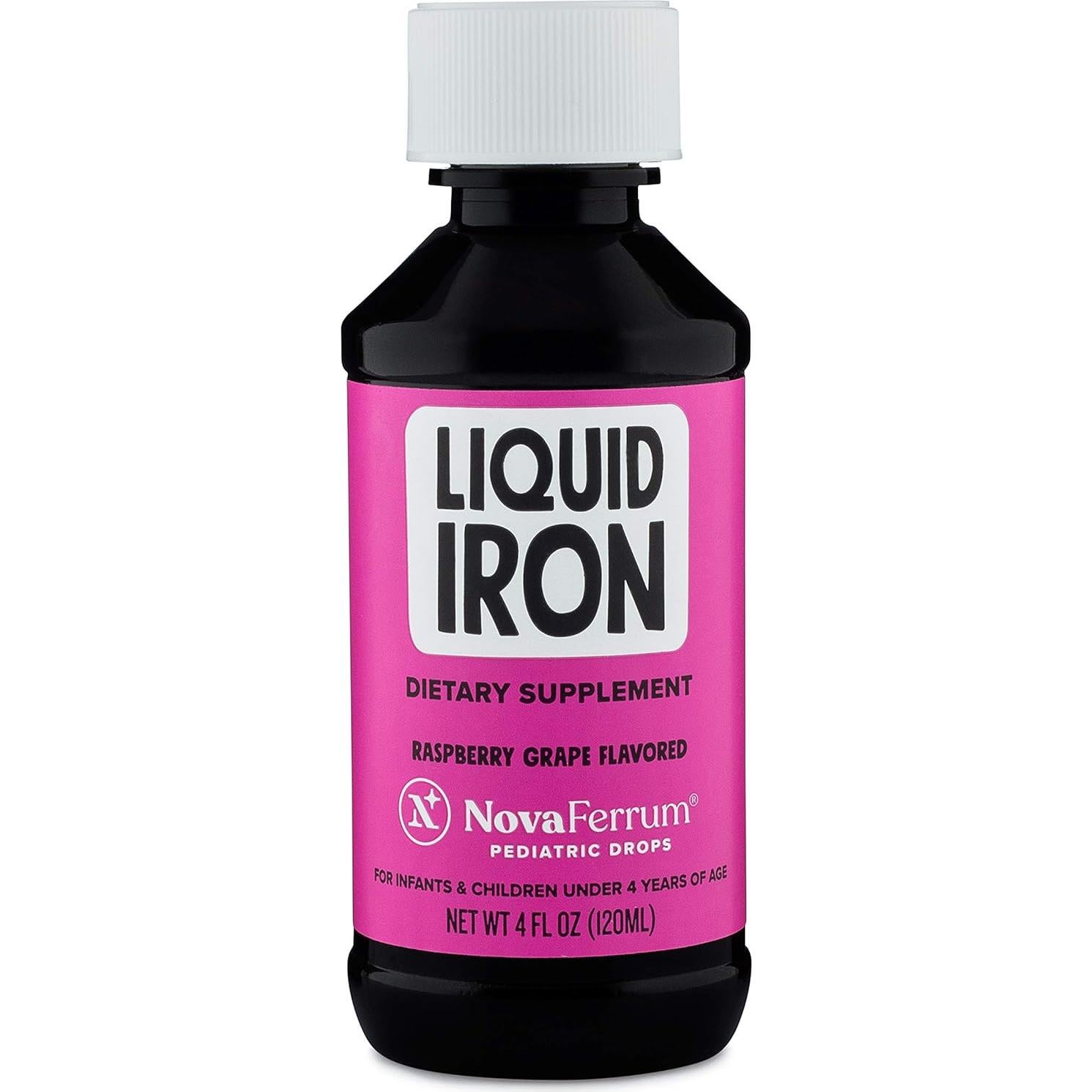 NovaFerrum Yummy Suplemento de Hierro Líquido 15mg 118mL