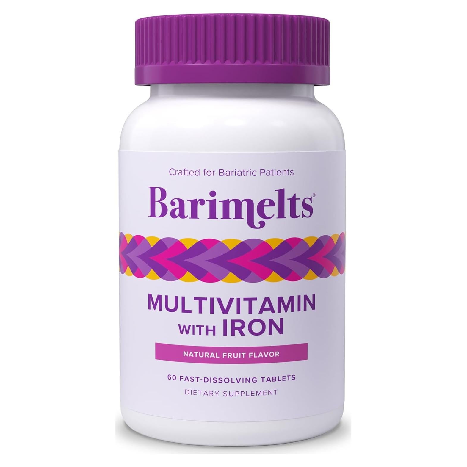 Multivitamina Bariátrica BariMelts con Hierro 60 Tabletas