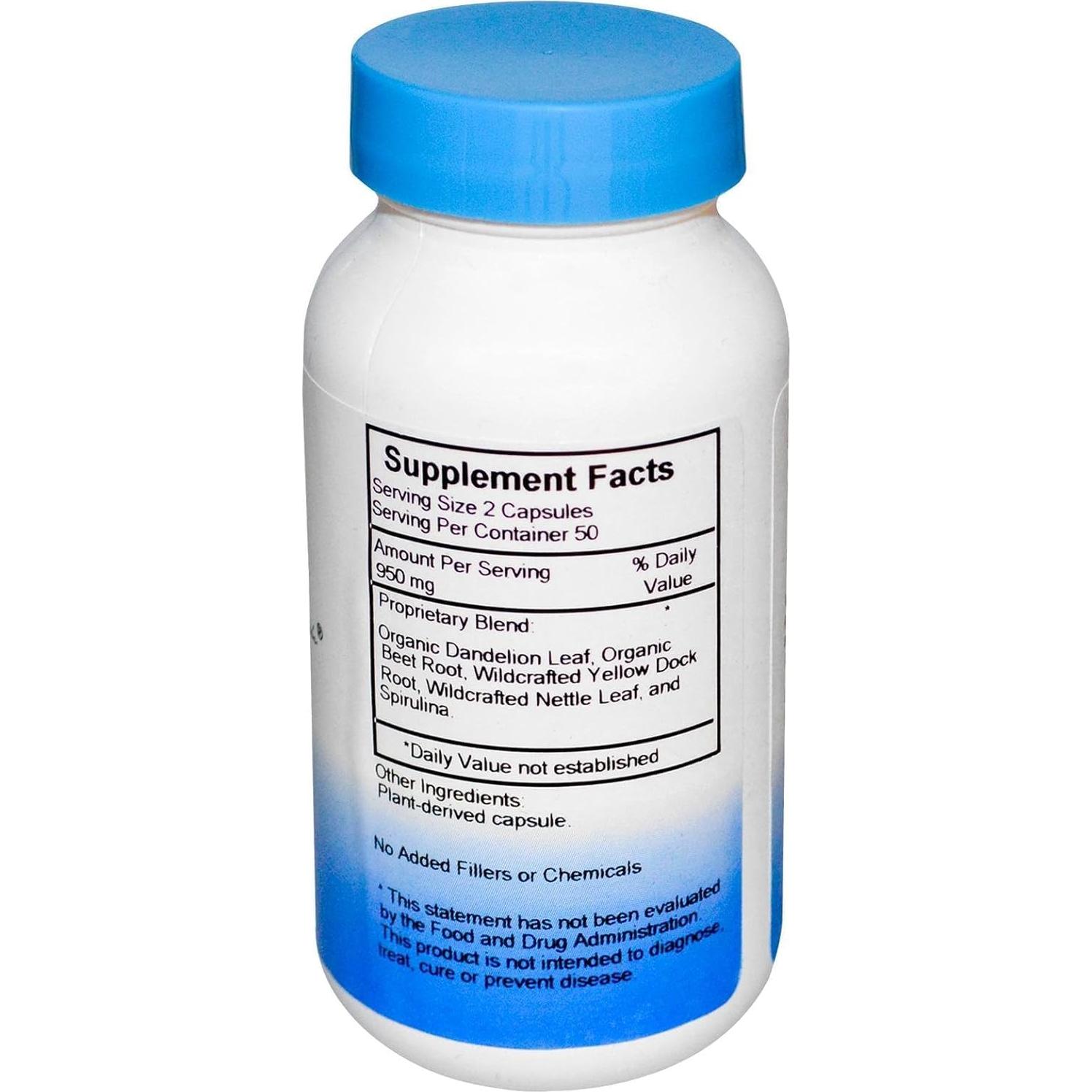 Fórmula de Hierro Herbal Dr. Christopher 450 mg 100 Cápsulas Vegetarianas