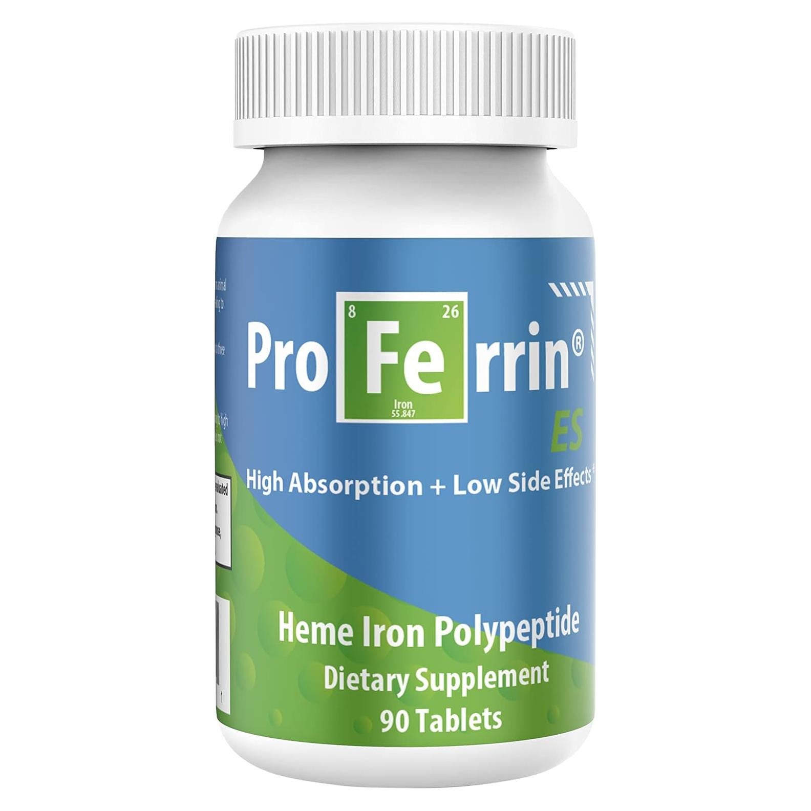 Suplemento de Hierro Proferrin ES 10.5mg 90 Tabletas