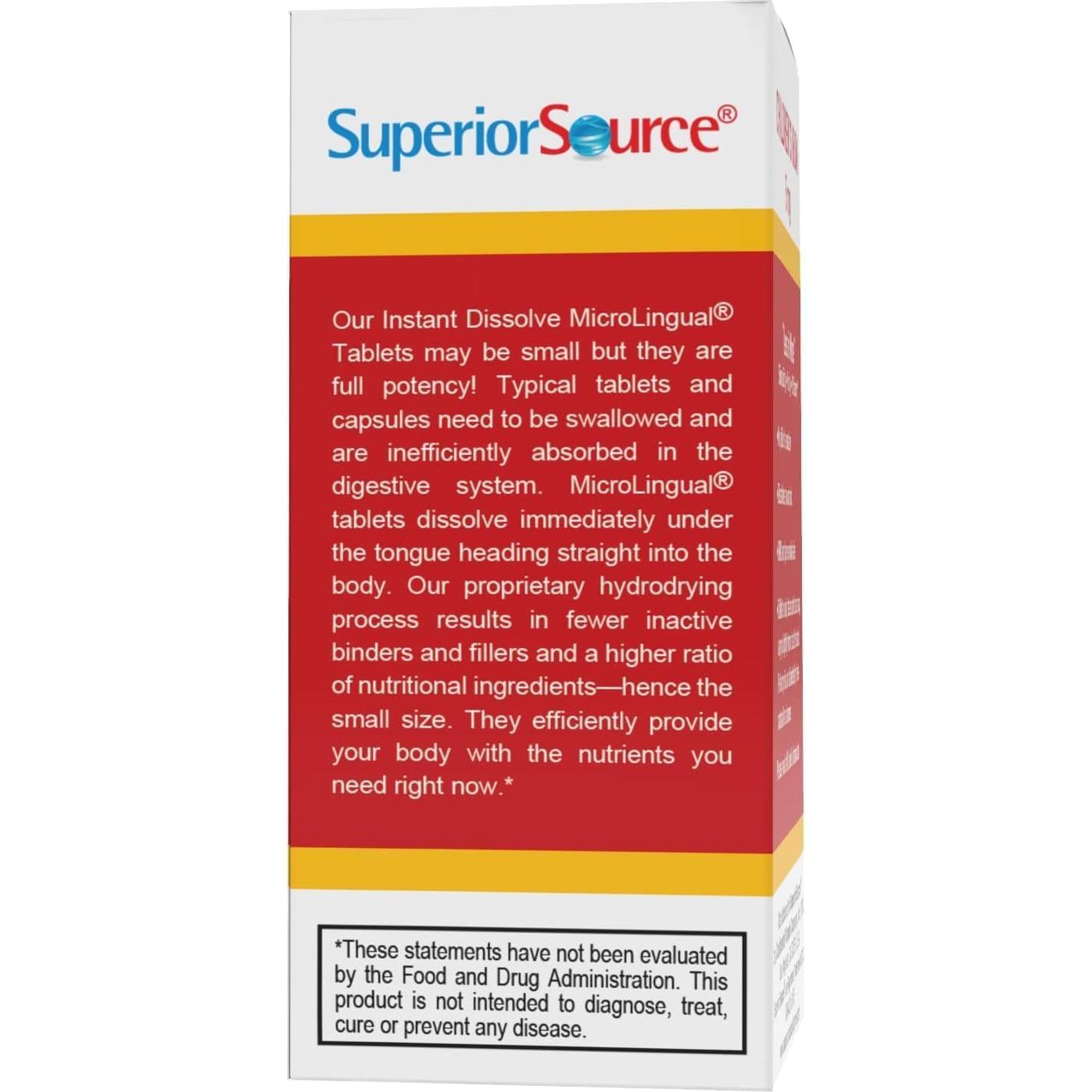 Suplemento de Hierro para Niños Superior Source 5 mg - 100 Tabletas Disolubles