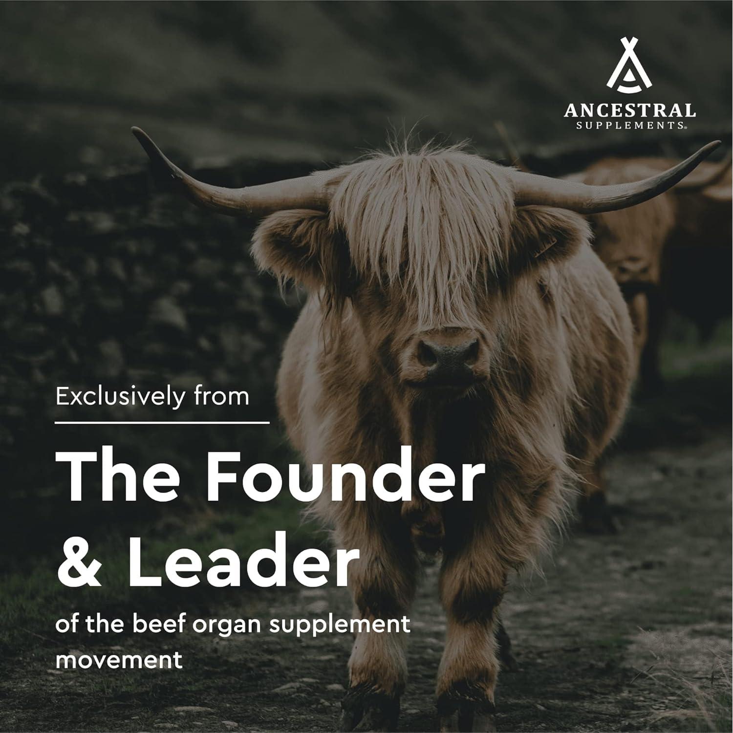 Suplemento de Bazo de Res Ancestral Supplements 3000mg 180 Cápsulas