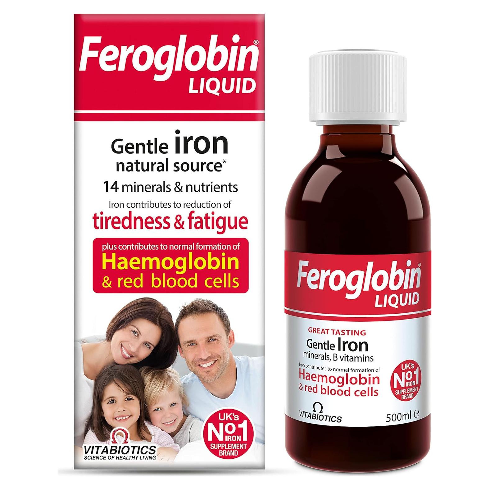 Vitabiotics Feroglobin Líquido Orgánico 500ml Hierro B12