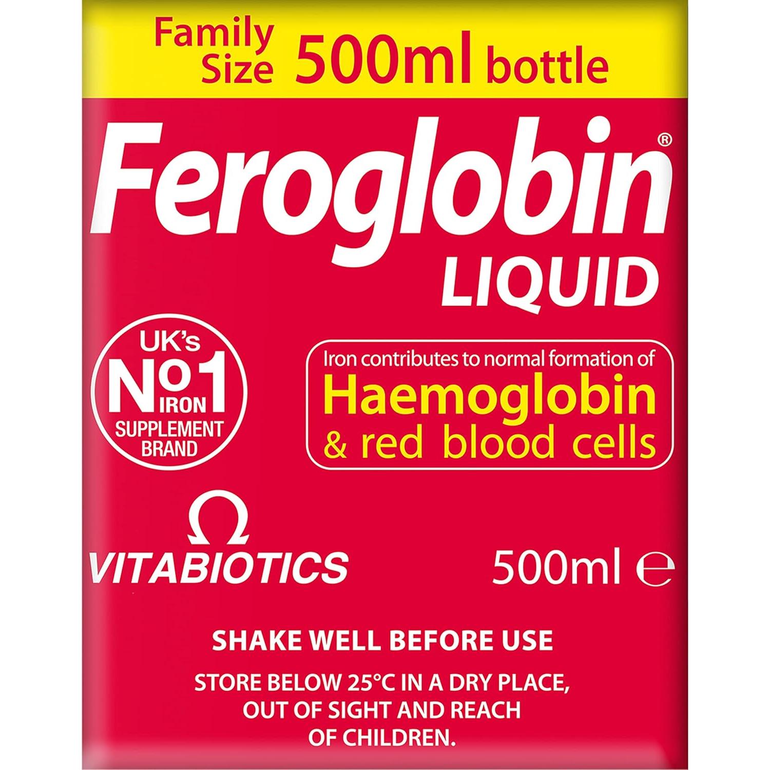 Vitabiotics Feroglobin Líquido Orgánico 500ml Hierro B12