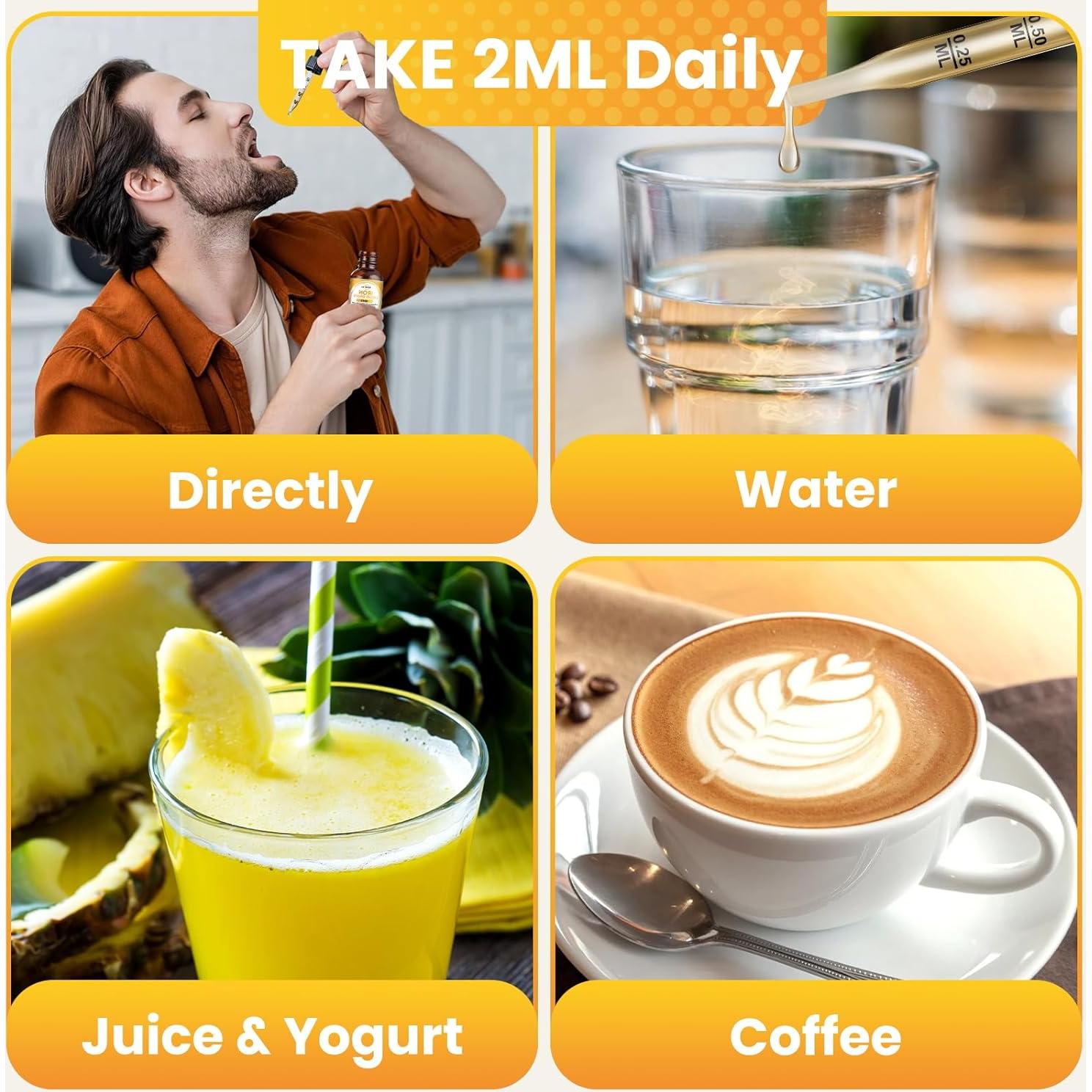 Suplemento de Hierro Líquido ReviNutra 59.15 ml Sabor Piña