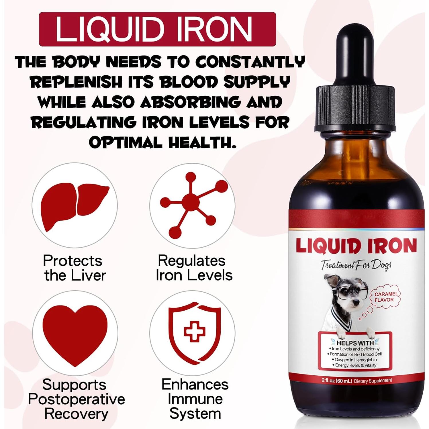 Suplemento de Hierro Líquido para Perros FSLHCY 59 ml