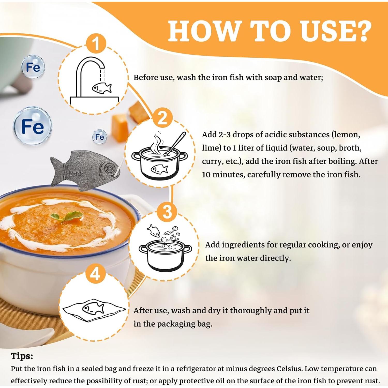Pez de Hierro Amareu IF01 - Suplemento Natural de Hierro 2 Pzas