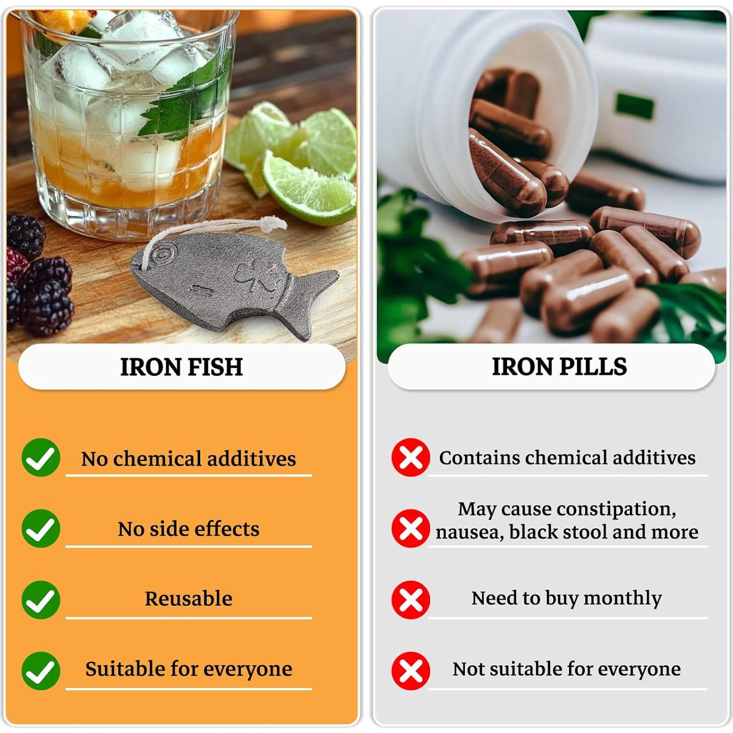 Pez de Hierro Amareu IF01 - Suplemento Natural de Hierro 2 Pzas