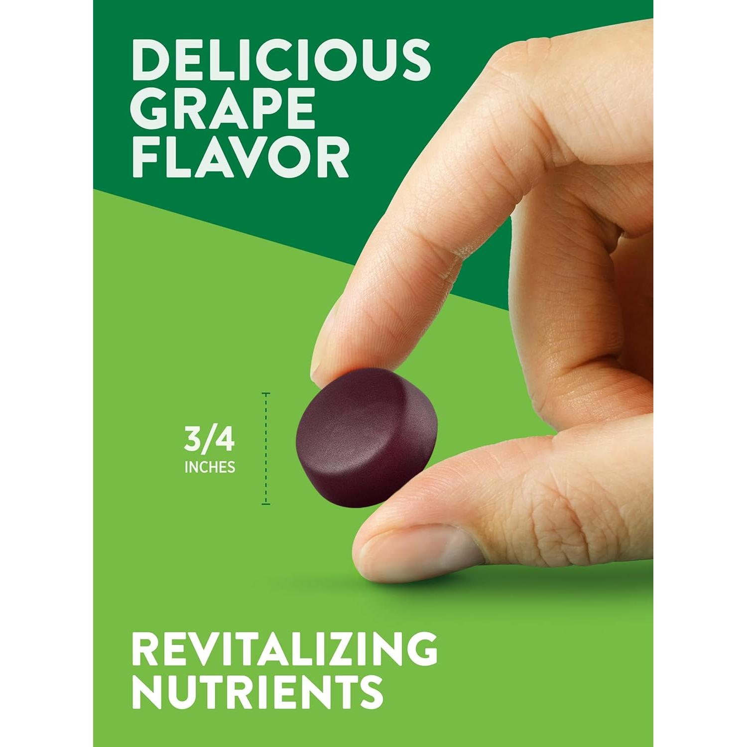 Gomas de Hierro Veganas Verdad de la Naturaleza 60 Unidades Sabor Uva