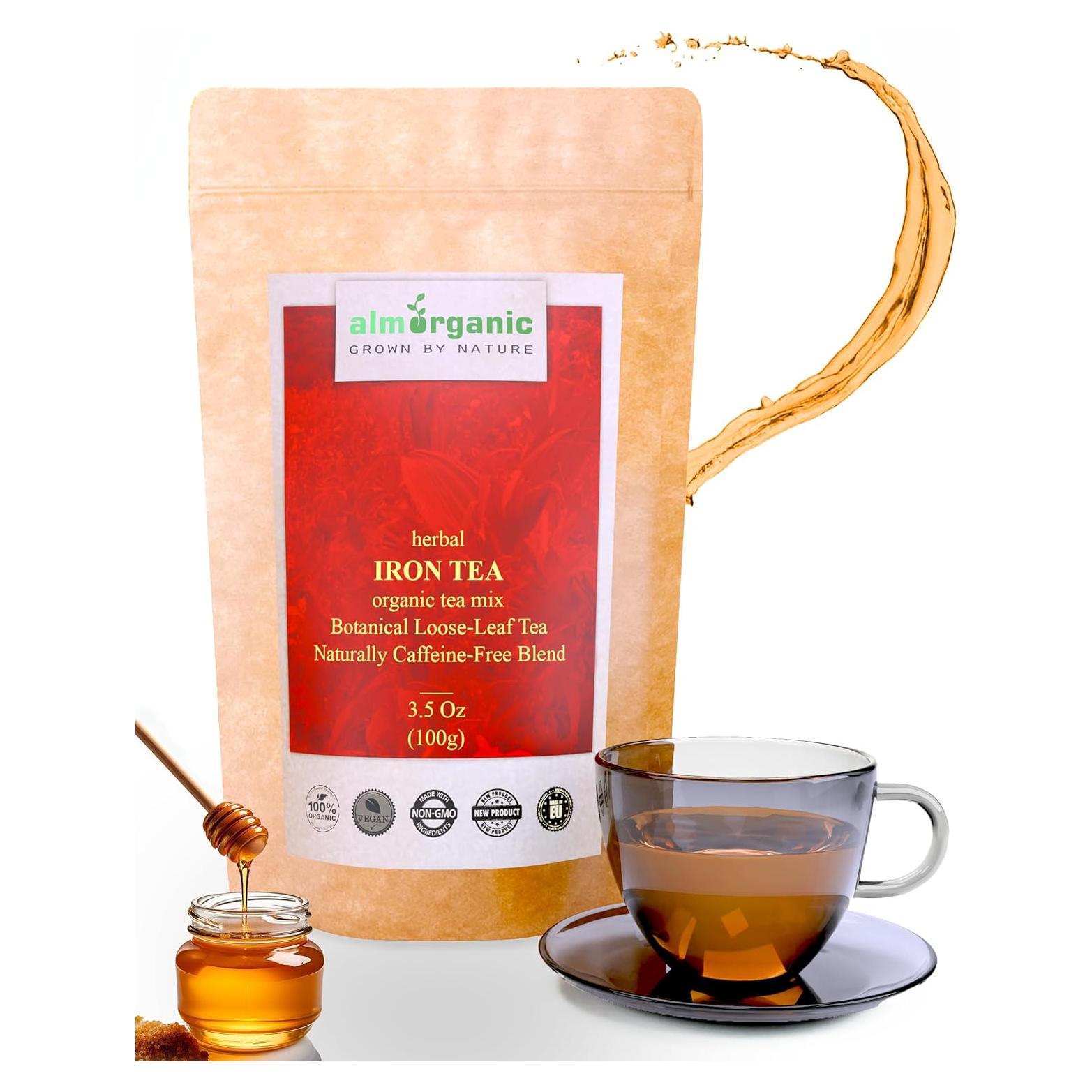Té de Hierbas Orgánico Alm 100g - Suplemento Natural de Hierro