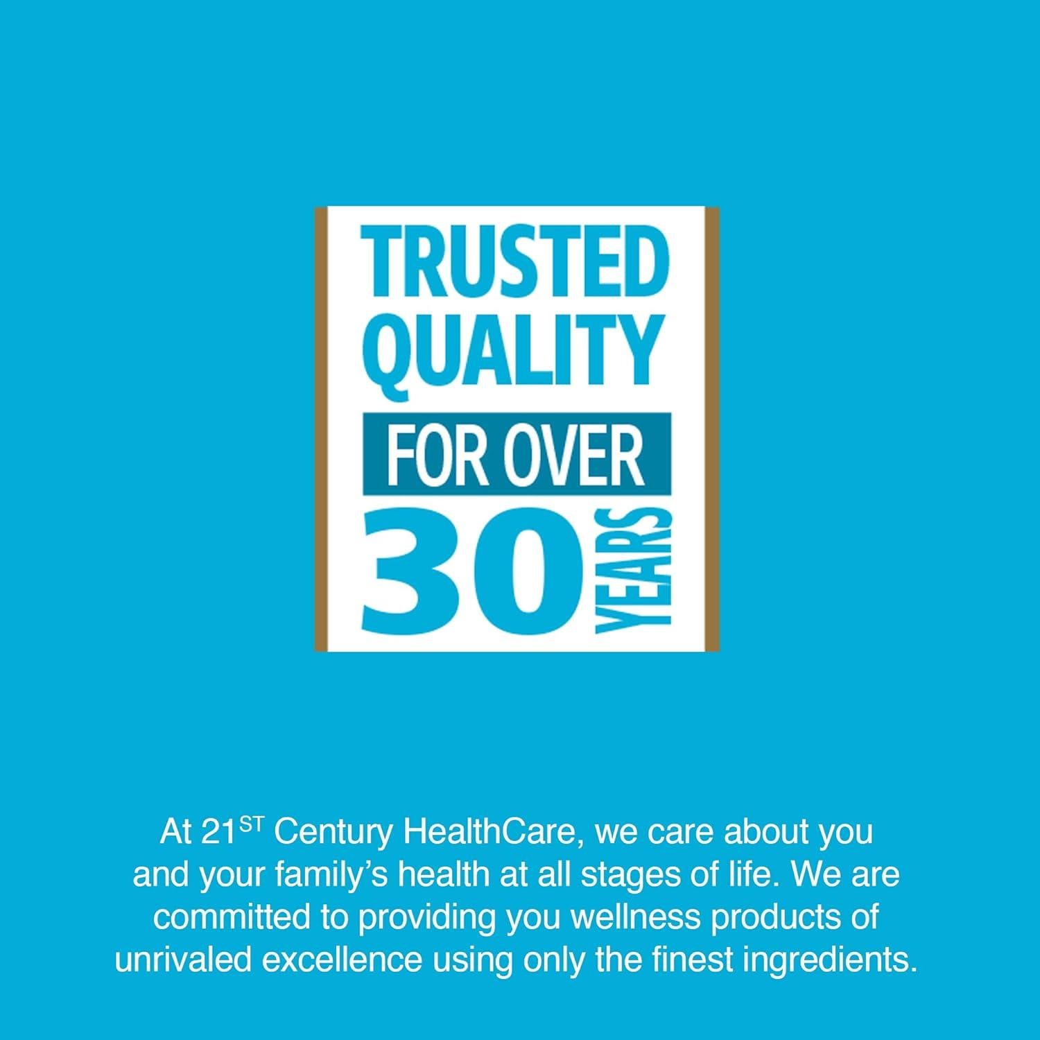 Tabletas de sulfato ferroso 65 mg 21st Century 120 unidades