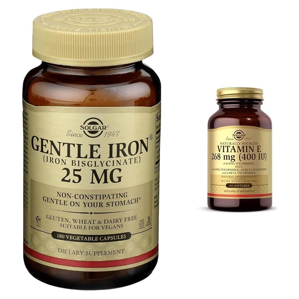 Solgar Hierro Suave 180 Gelatinas Blandas - Vitamina E 268 mg