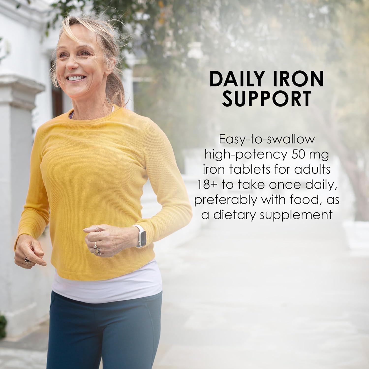 Suplemento de Hierro Mason Natural 50 mg 180 Tabletas Suave