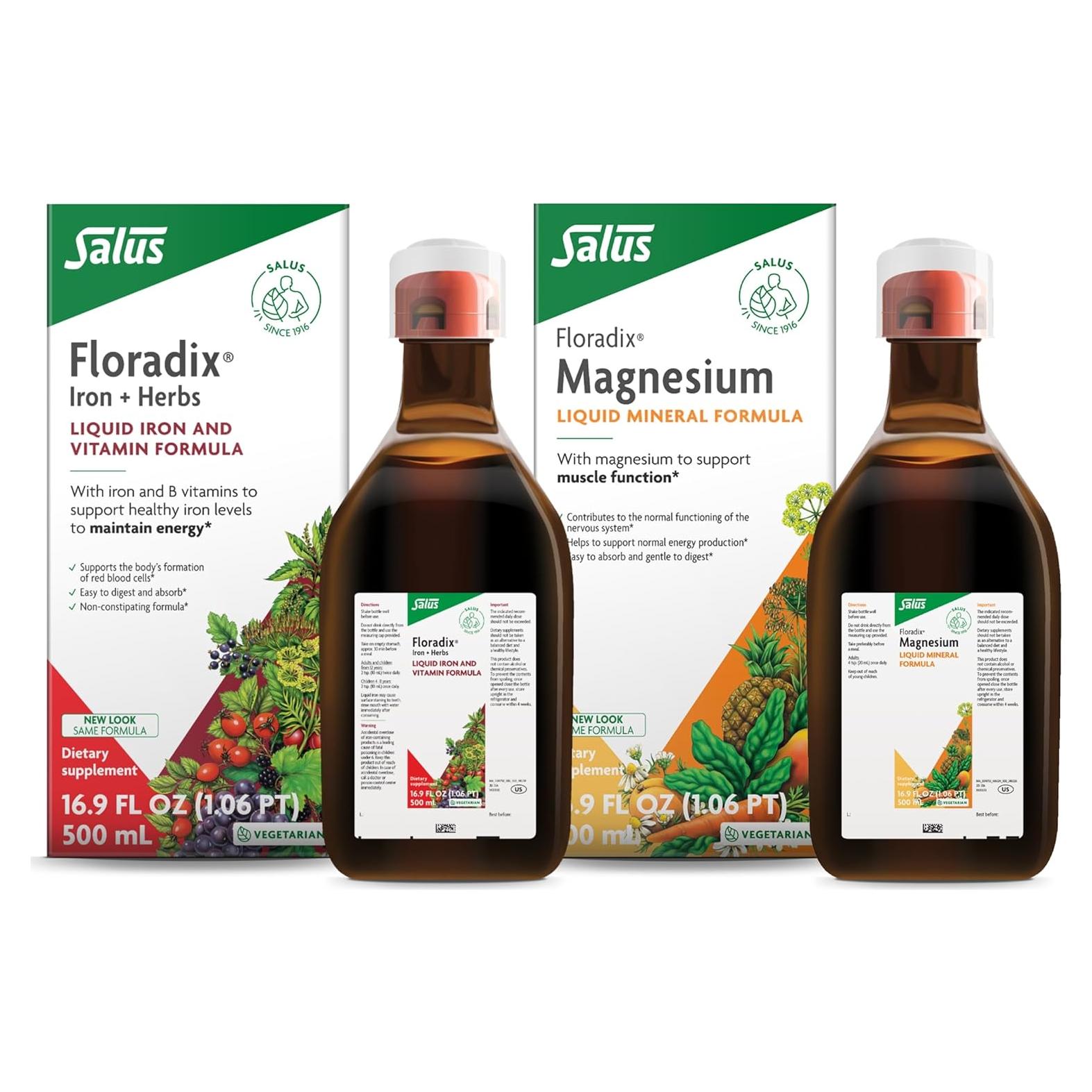 Floradix Suplemento Líquido de Hierro y Magnesio 503 ml
