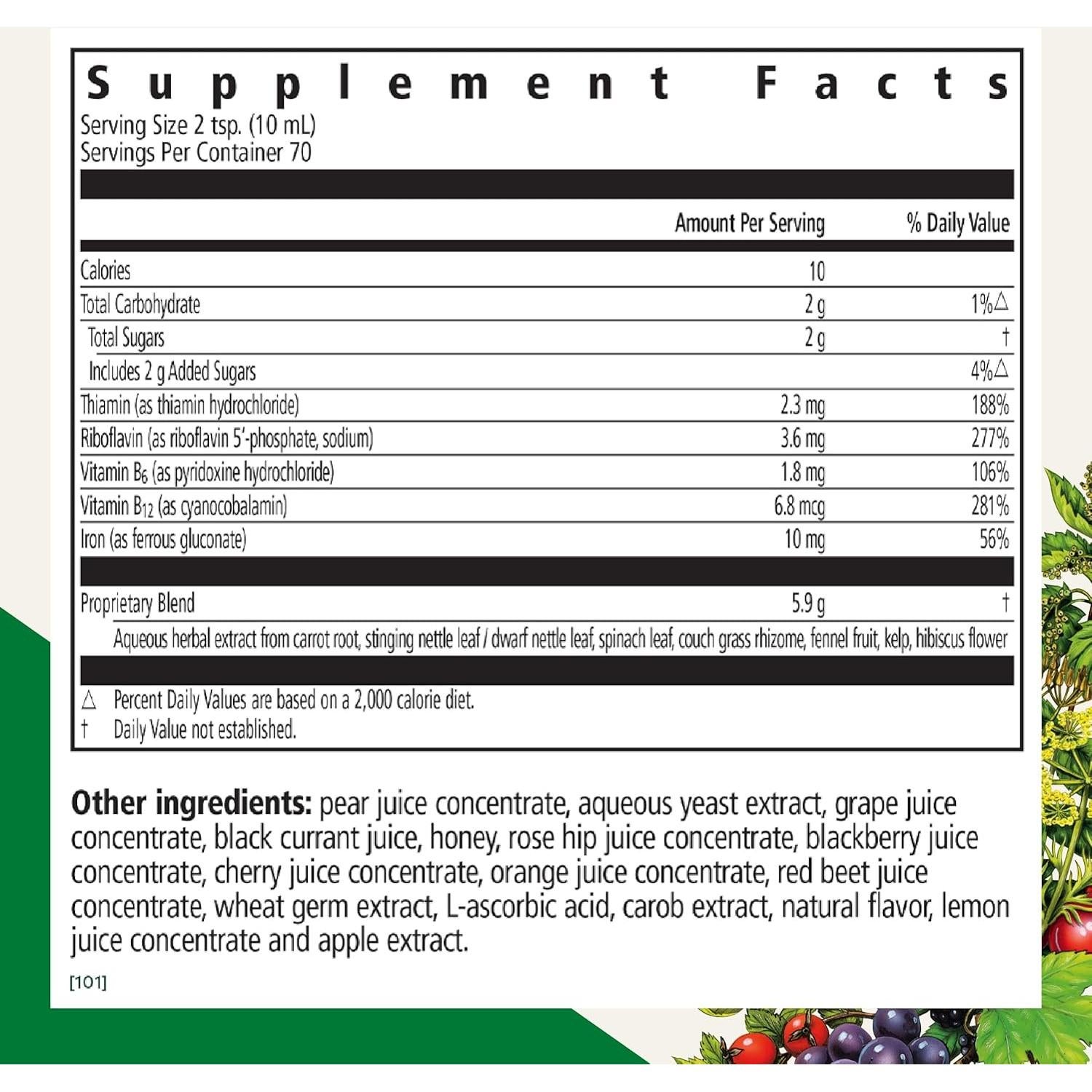 Floradix Suplemento de Hierro y Magnesio Líquido 680 ml