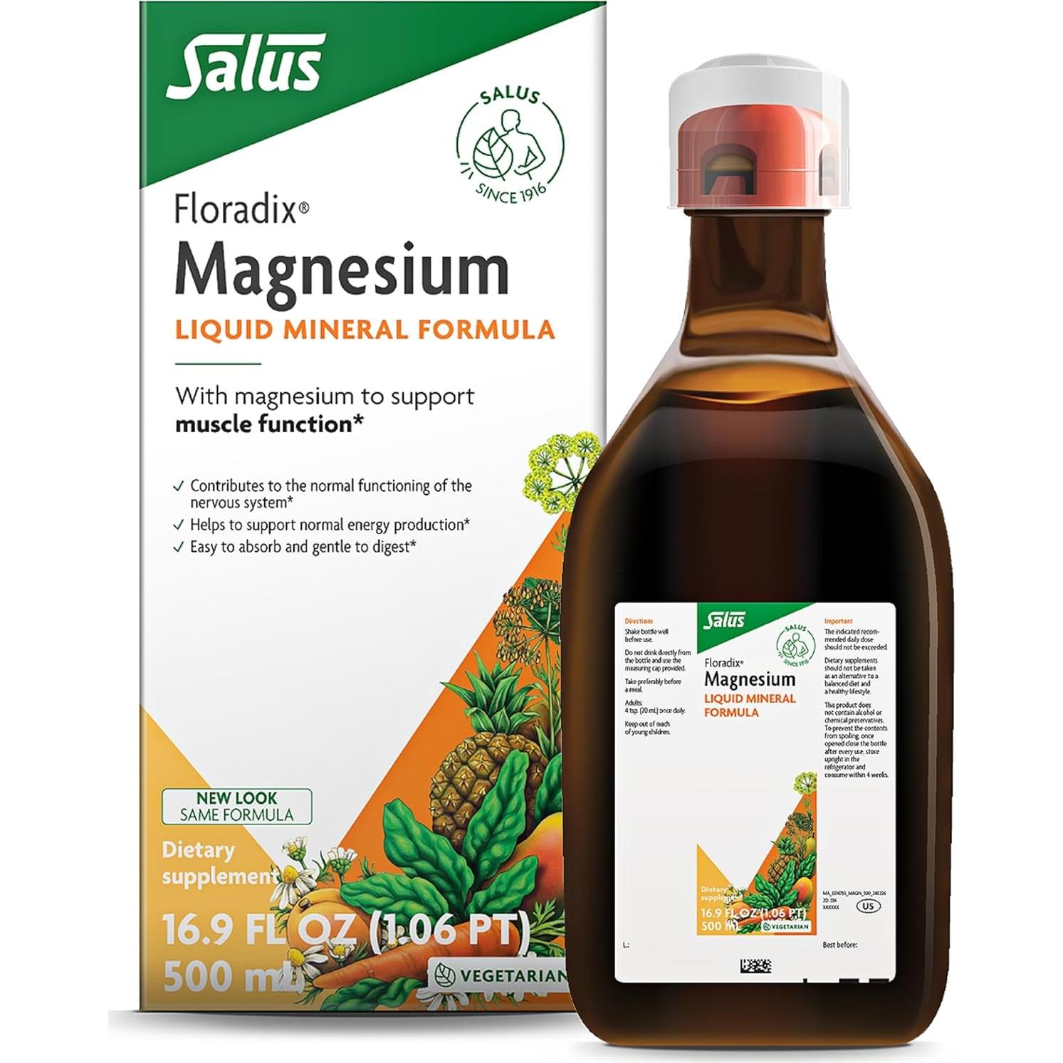 Floradix Magnesio y Hierro Salus 500ml + 250ml Suplemento