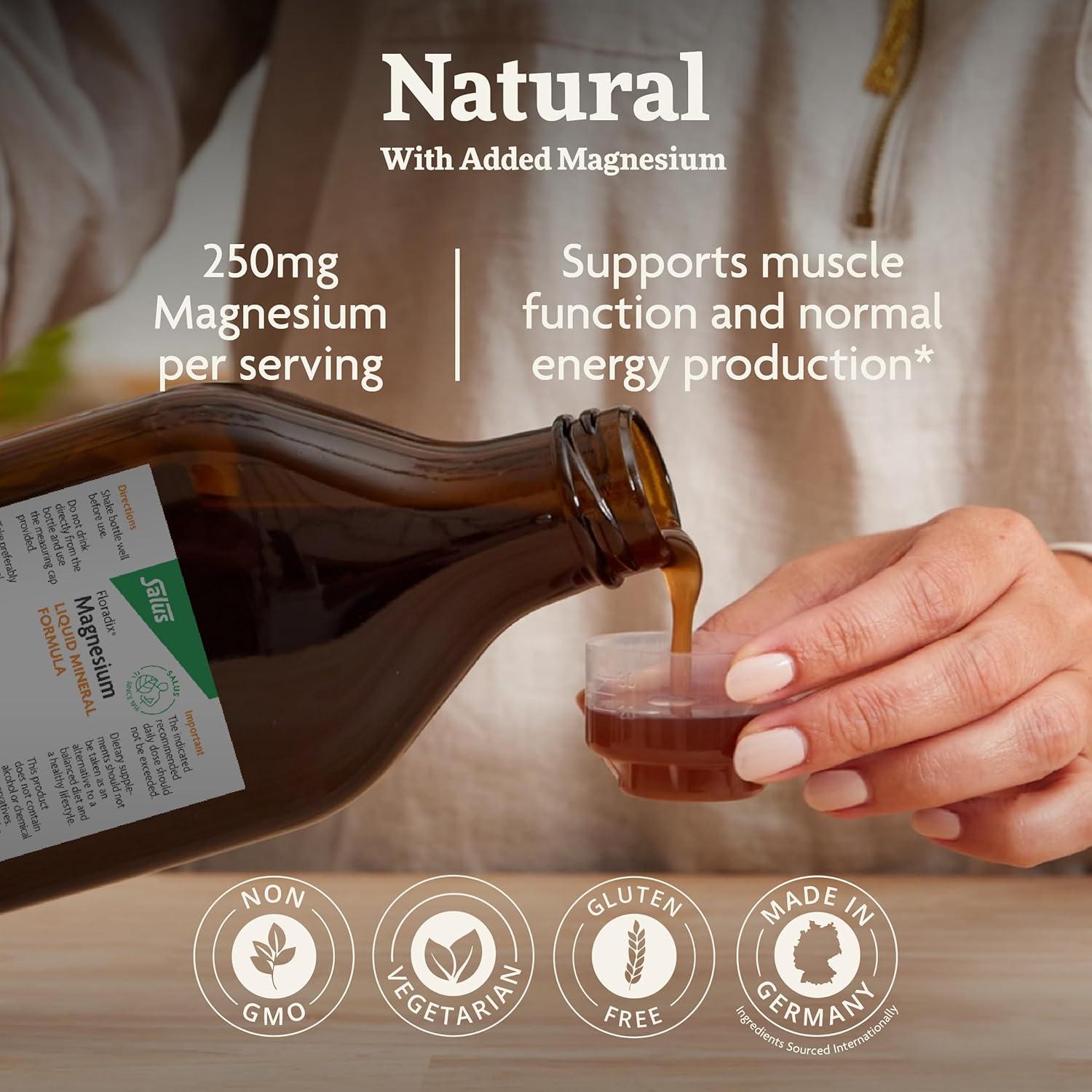 Floradix Magnesio Líquido 500 ml - Suplemento Vegetariano