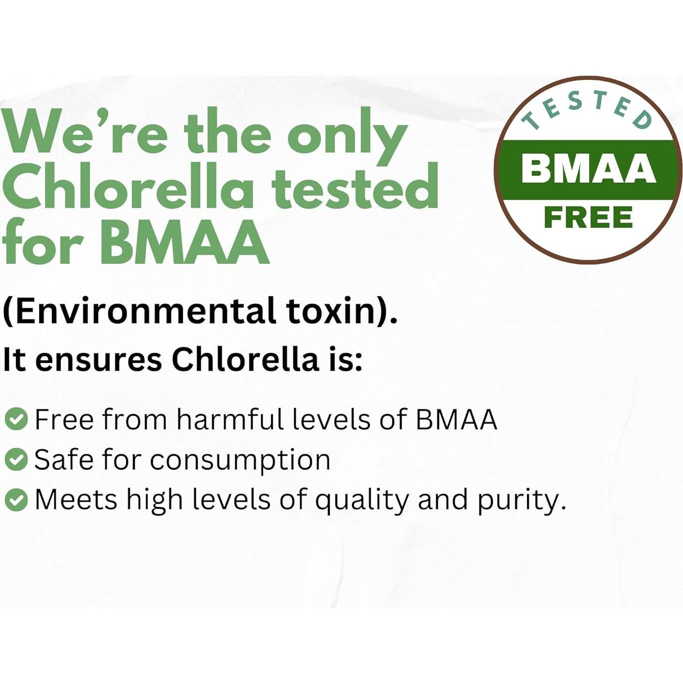 Cápsulas de Chlorella Orgánica 3000 mg HCL - Detox Natural