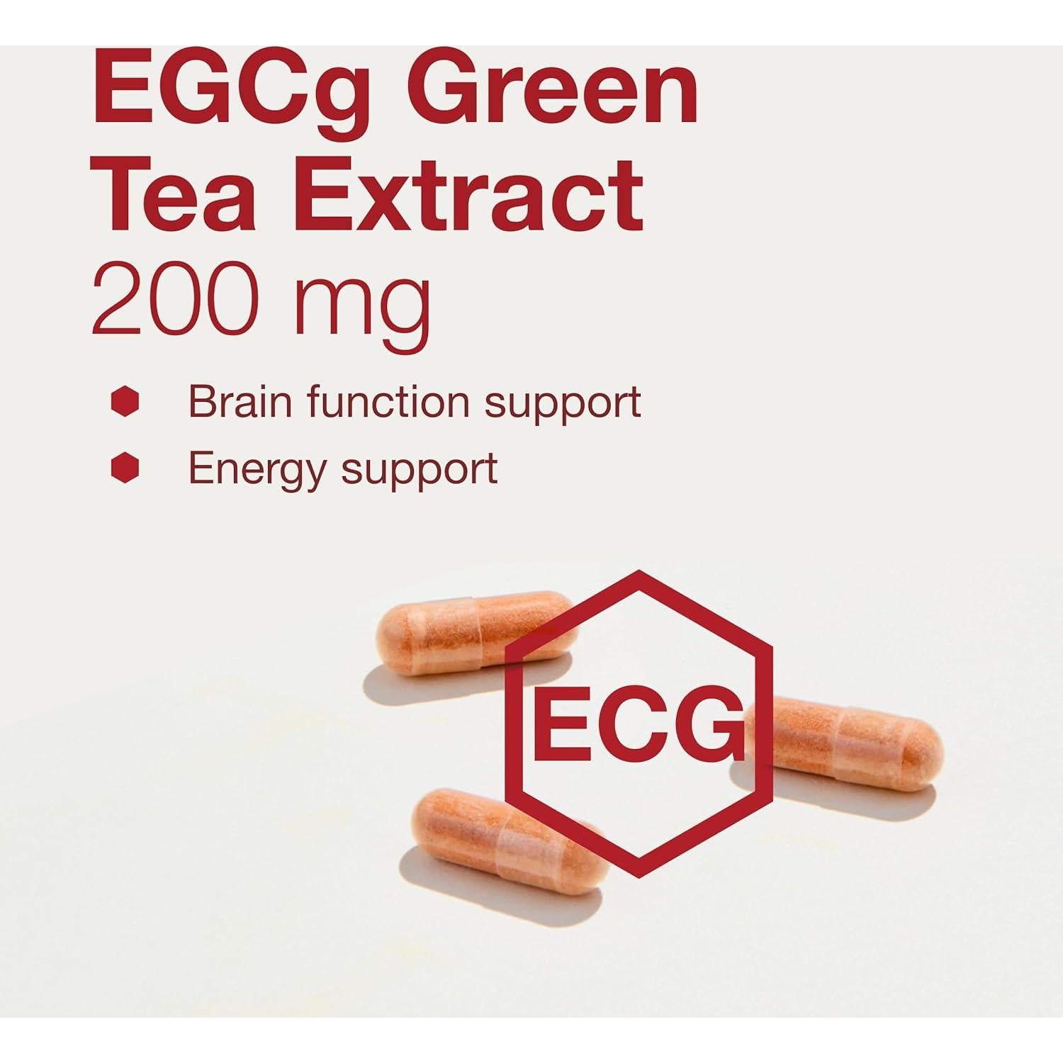 Extracto de Té Verde EGCg 200 mg - 90 Cápsulas Veganas