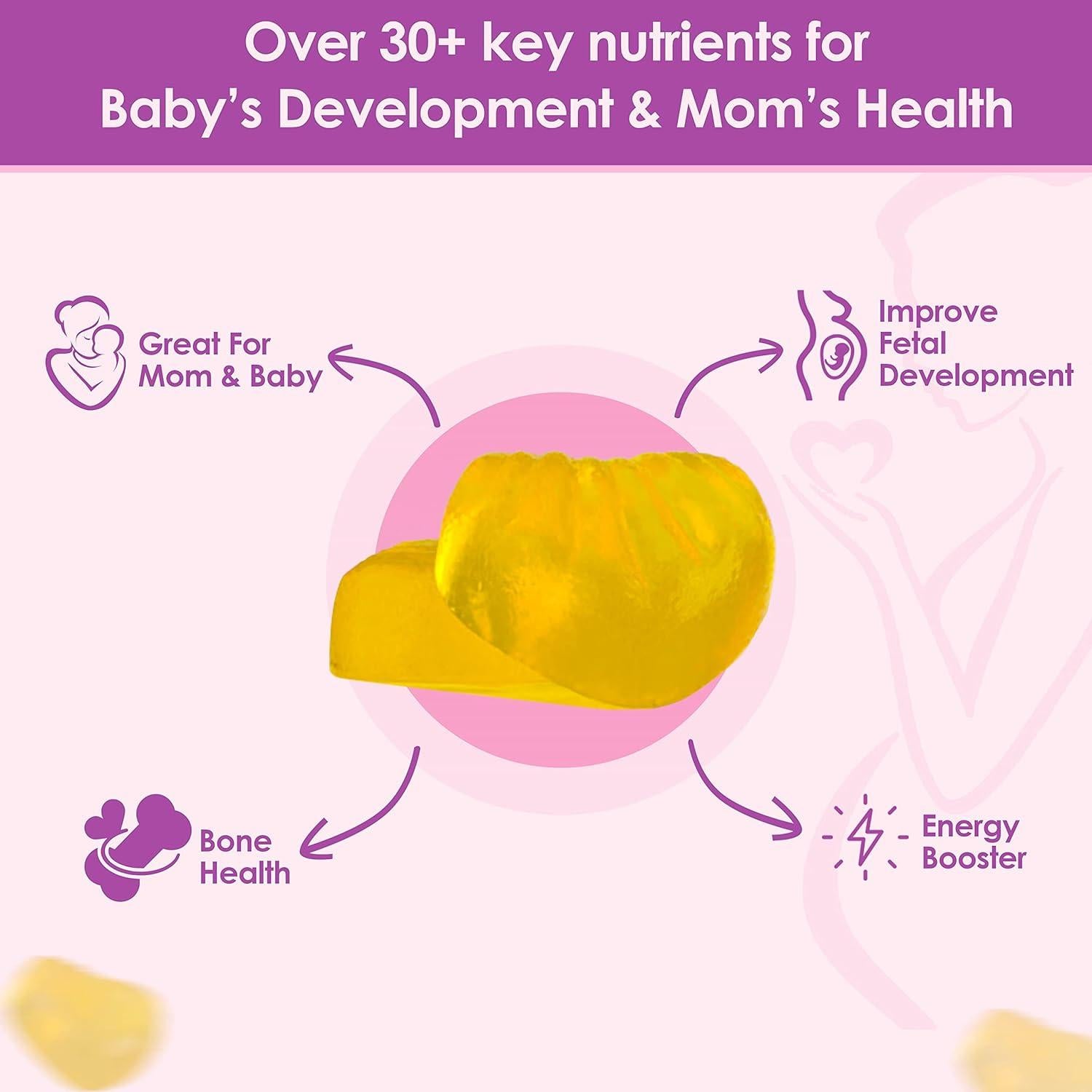 Gomitas Prenatales Sin Azúcar VIDAVITE 60 Unidades 1700mg