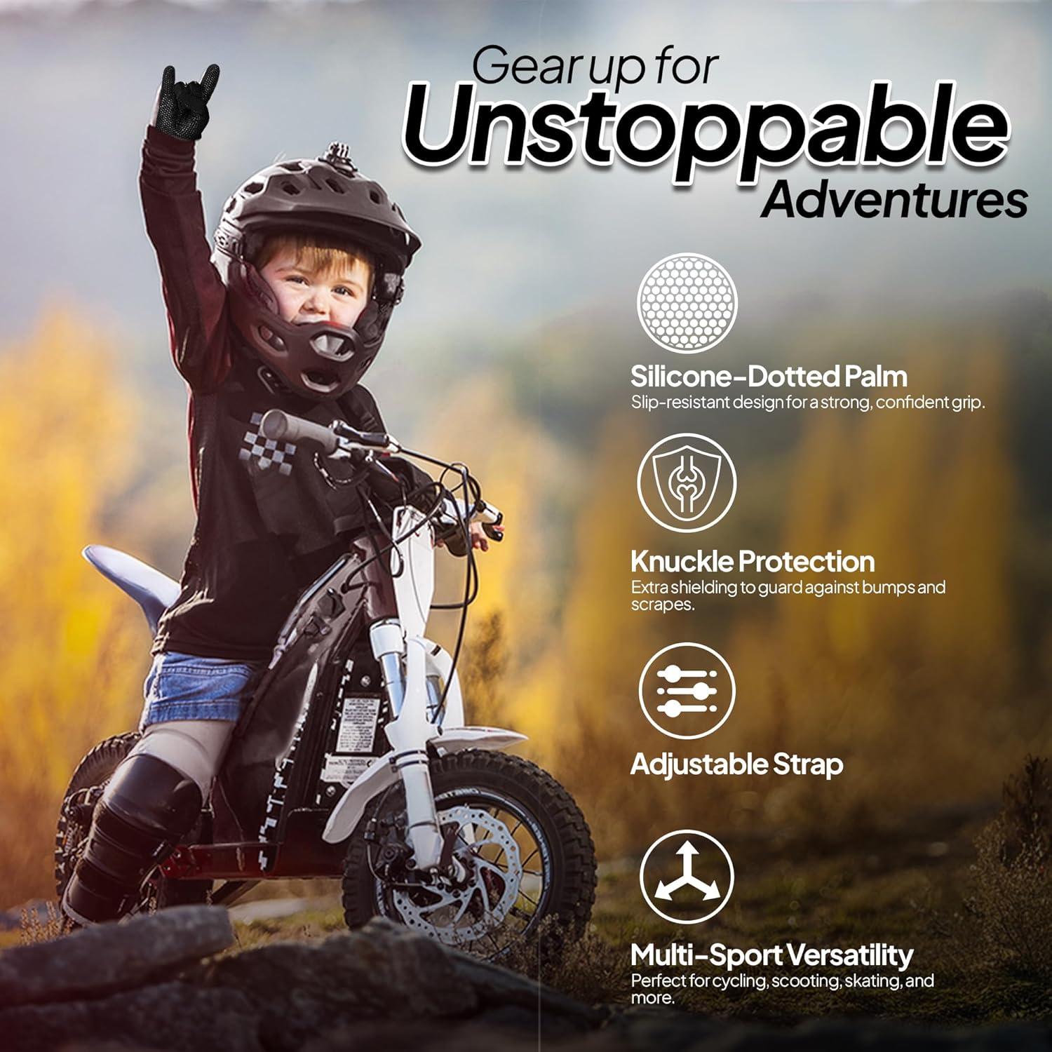 Guantes de Motocross SAGA SPORTS Kids-MBG para Niños