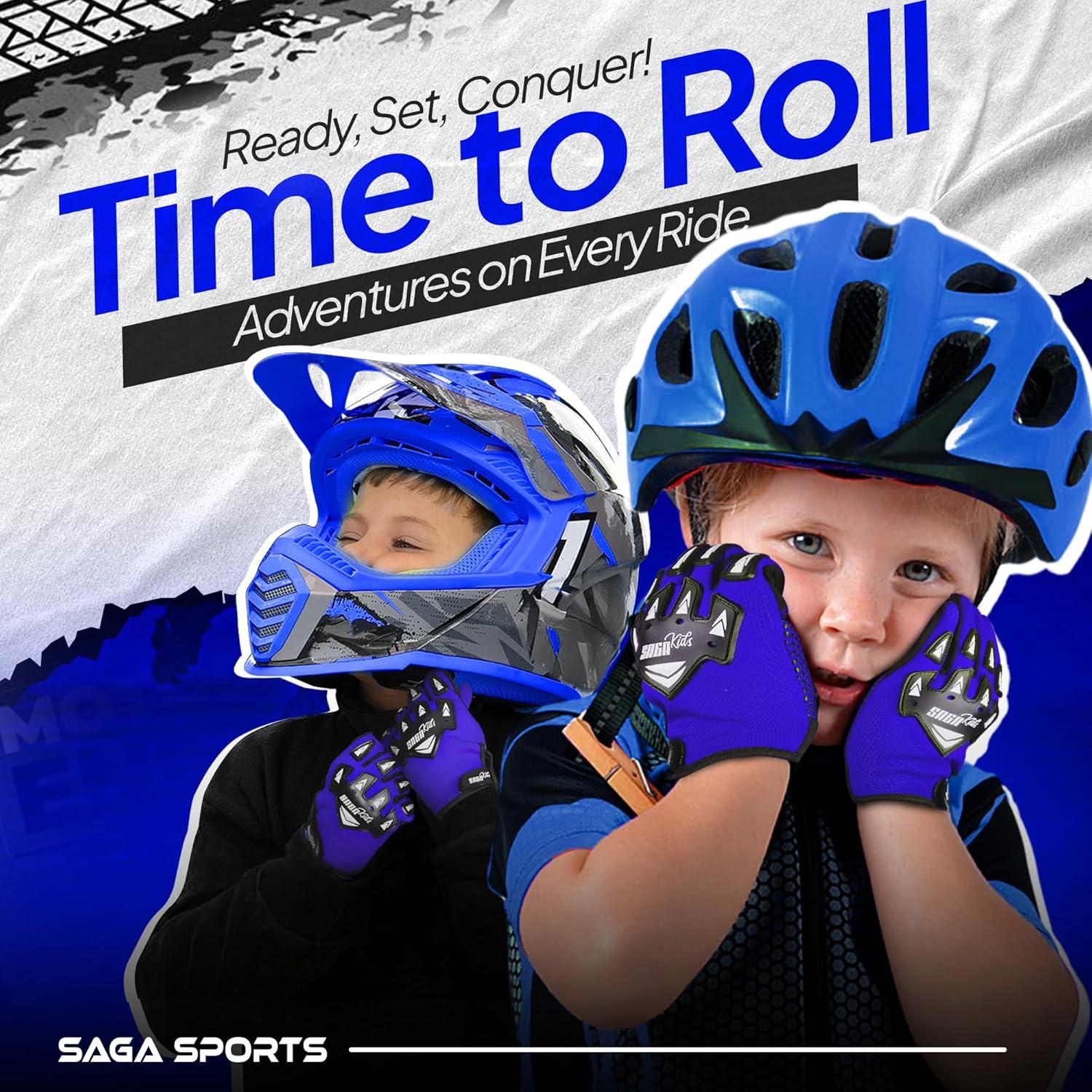 Guantes de Motocross SAGA SPORTS Kids-MBG para Niños