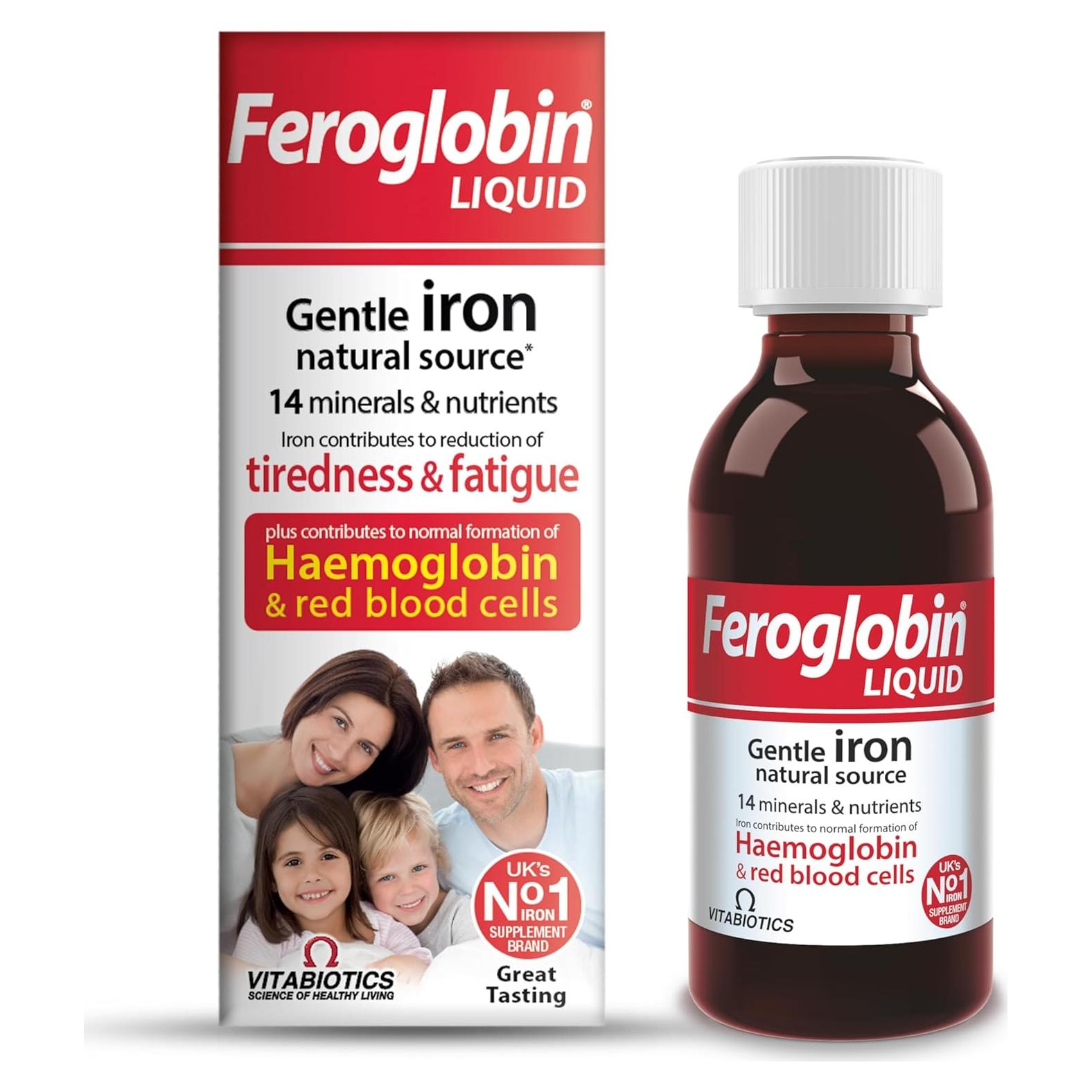 Feroglobin Líquido de Hierro 250ml - Suplemento Vitalidad
