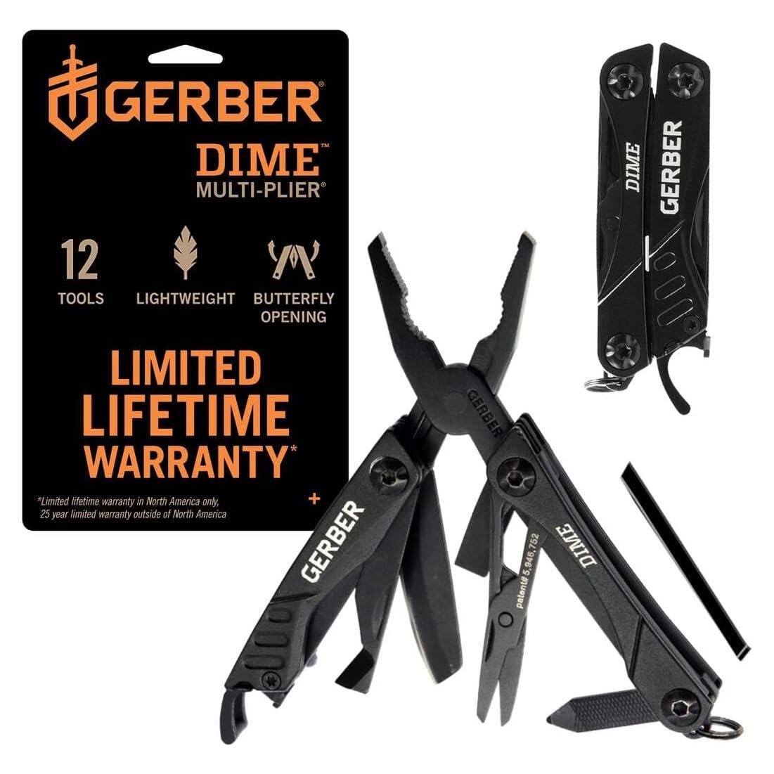 Multiherramienta EDC Gerber Dime 12-en-1 - Negro