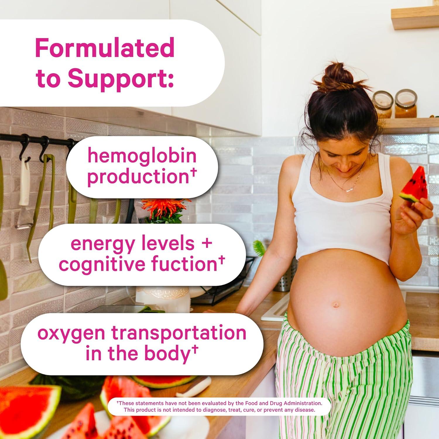 Suplemento Prenatal de Hierro Pink Stork - 18 mg Hierro y Vitamina C