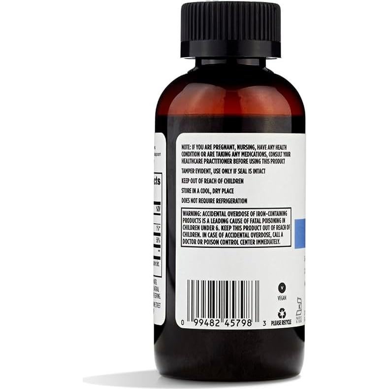 Hierro Líquido 365 Whole Foods - Sabor Mora Vainilla 113 g