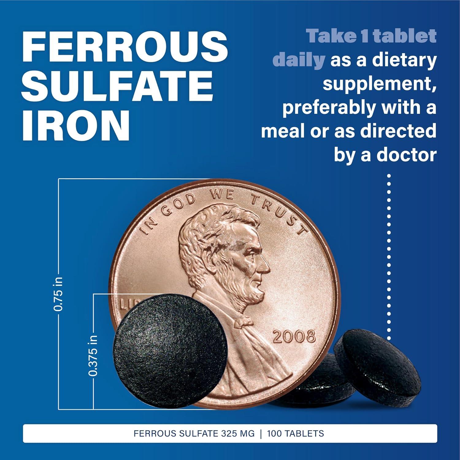 Suplemento de Hierro Major Ferosul 325 mg - 100 Tabletas