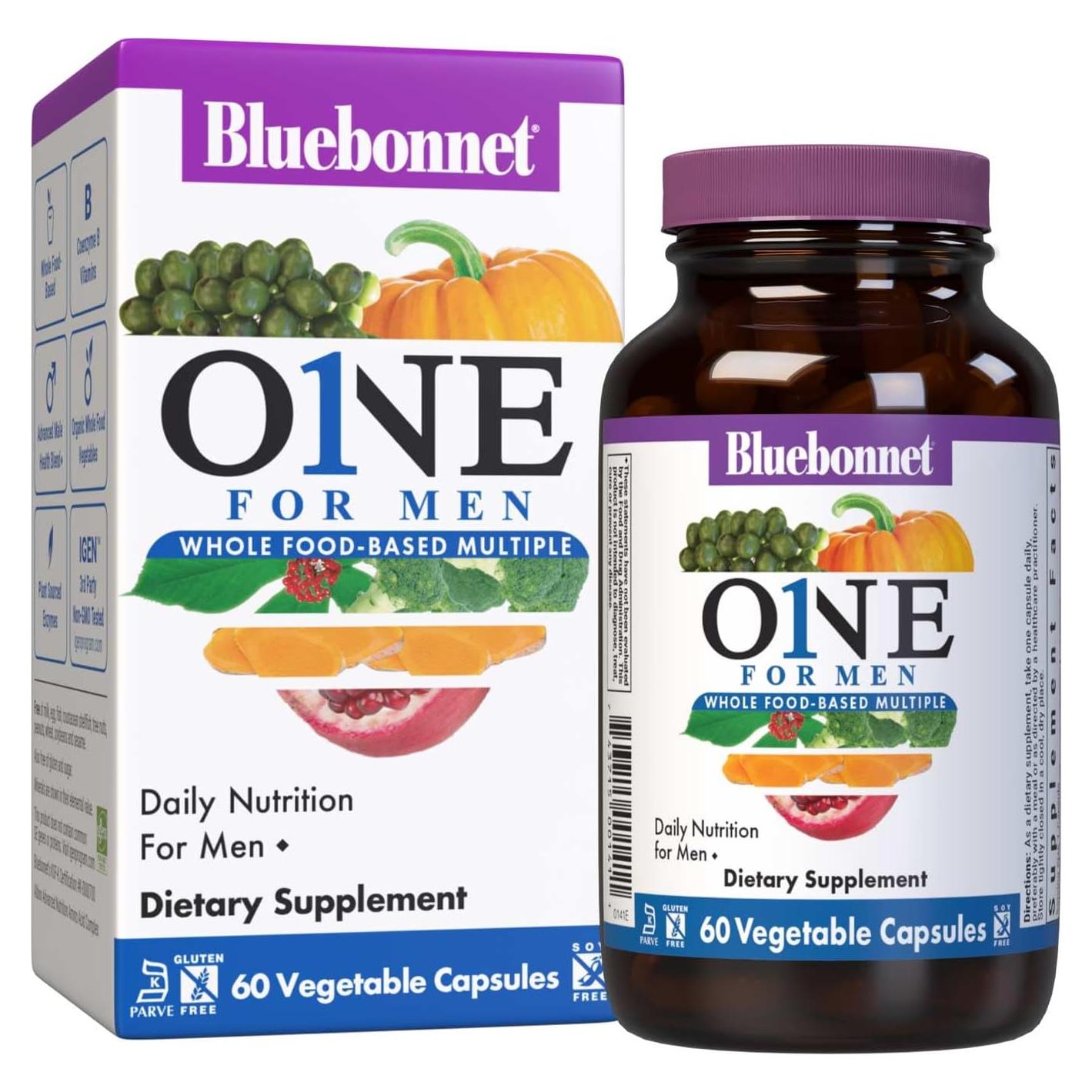 Multivitamínico Bluebonnet One para Hombres 60 Cápsulas