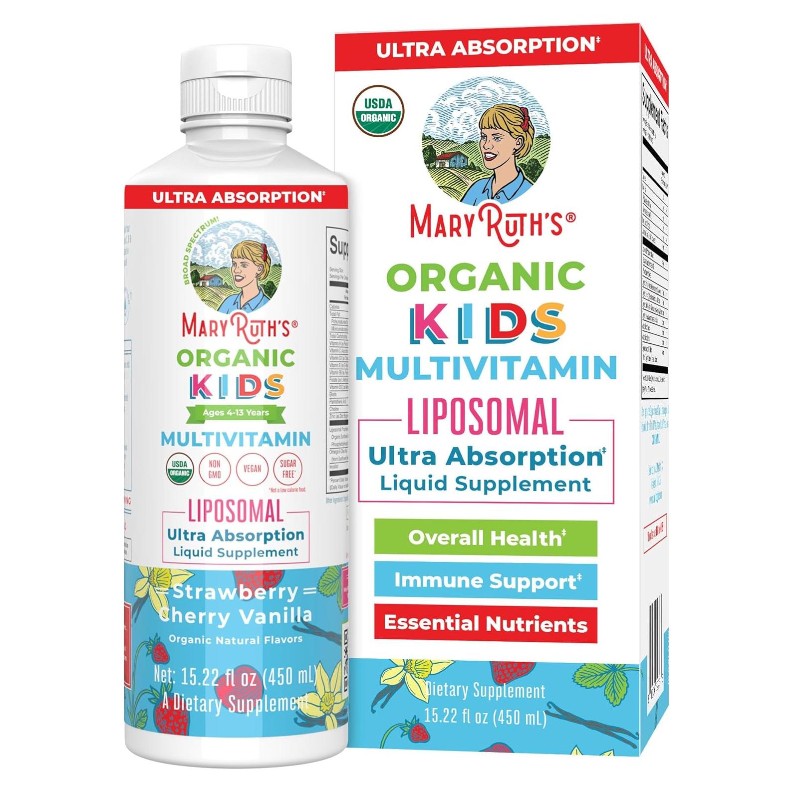 Multivitamina Liposomal para Niños MaryRuth 448 ml Sin Azúcar